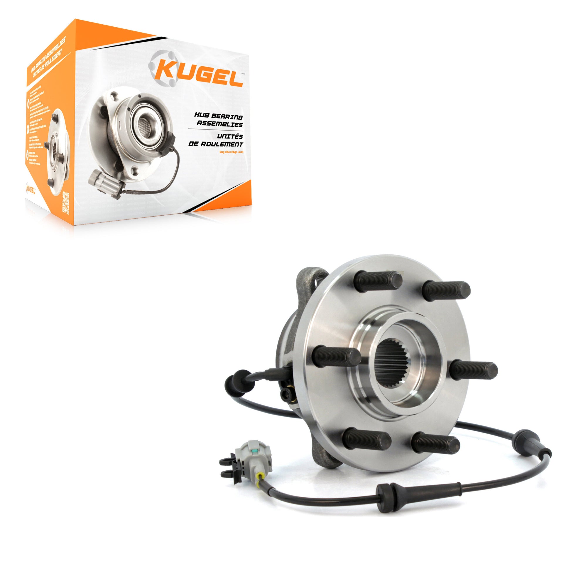 Kugel 70-515065 Wheel Bearing and Hub Assembly for 2005-2024 Suzuki Equator, Nissan Frontier, Nissan Pathfinder