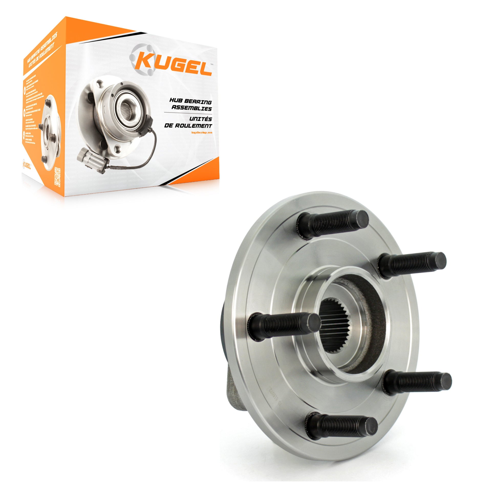 Kugel 70-515072 Wheel Bearing and Hub Assembly for 2002-2008 Dodge Ram 1500 - Front