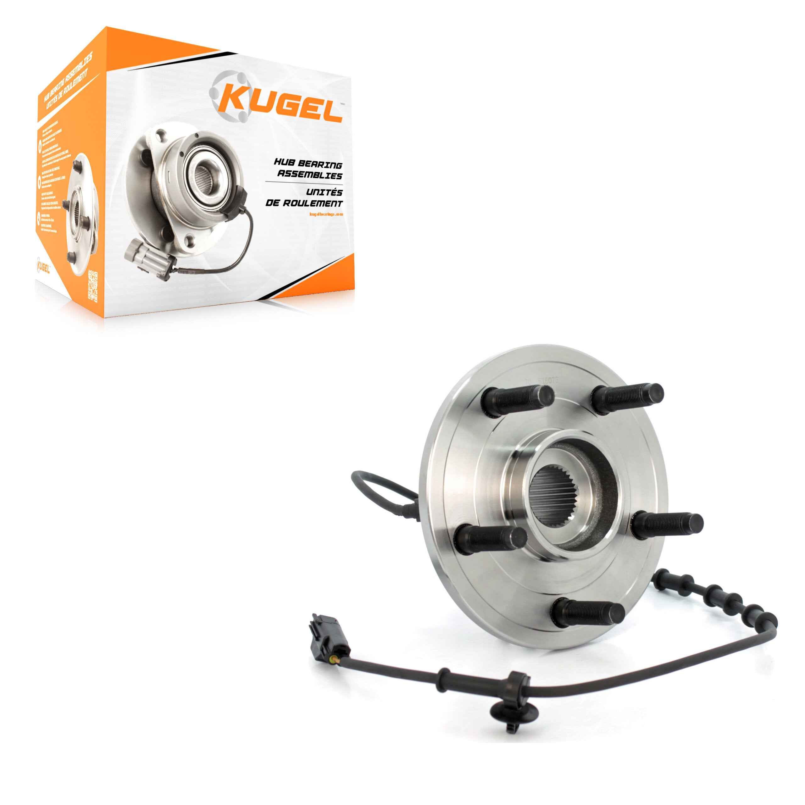 Kugel 70-515073 Wheel Bearing and Hub Assembly for 2002-2005 Dodge Ram 1500 - Front