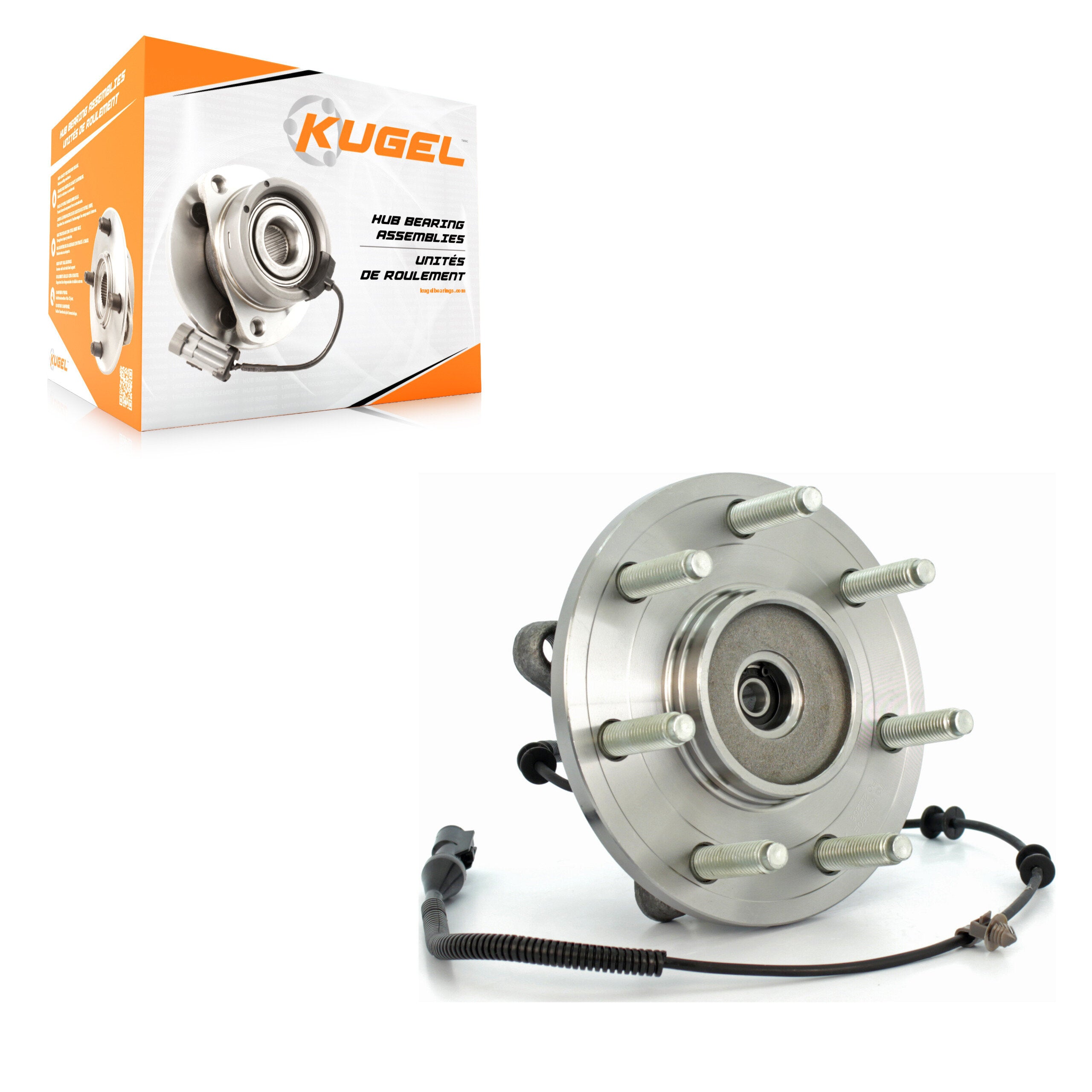 Kugel 70-515080 Wheel Bearing and Hub Assembly for 2005-2008 Ford F-150, Lincoln Mark LT - Front