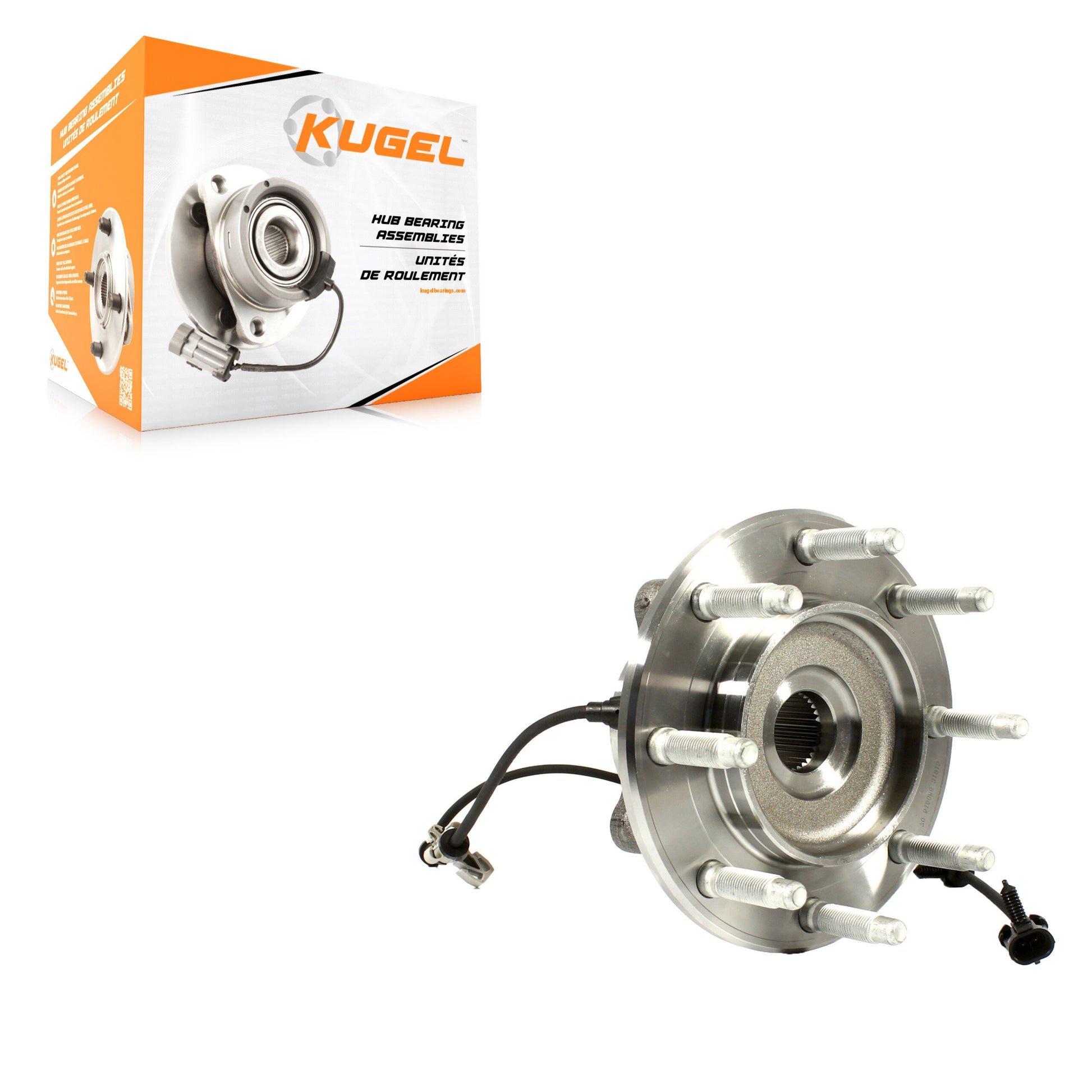 Kugel 70-515086 Wheel Bearing and Hub Assembly for 2001-2007 Chevrolet Silverado 1500 HD Classic, Chevrolet Silverado 2500 HD Classic, GMC Sierra 1500 HD Classic - Front, Rear