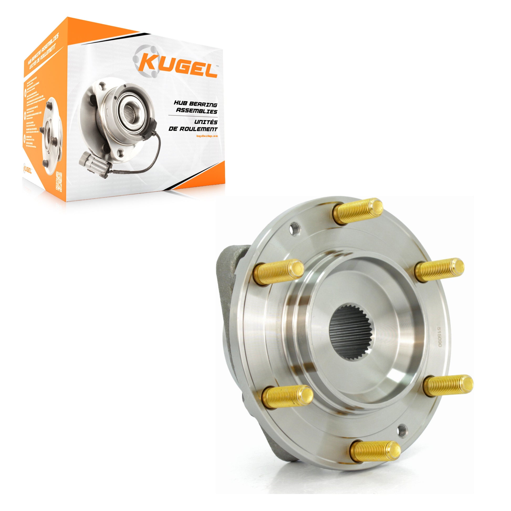 Kugel 70-515090 Wheel Bearing and Hub Assembly for 2006-2014 Kia Sedona, Hyundai Entourage - Front
