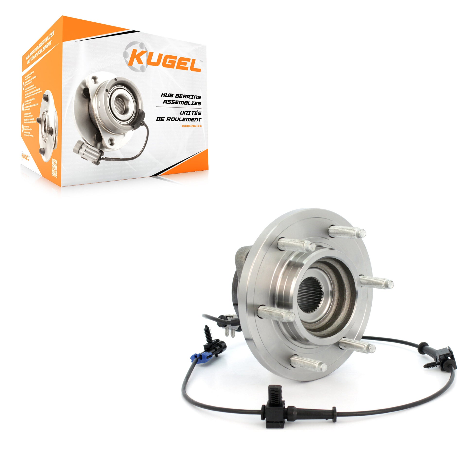Kugel 70-515093 Wheel Bearing and Hub Assembly for 2006-2008 Hummer H3 - Front