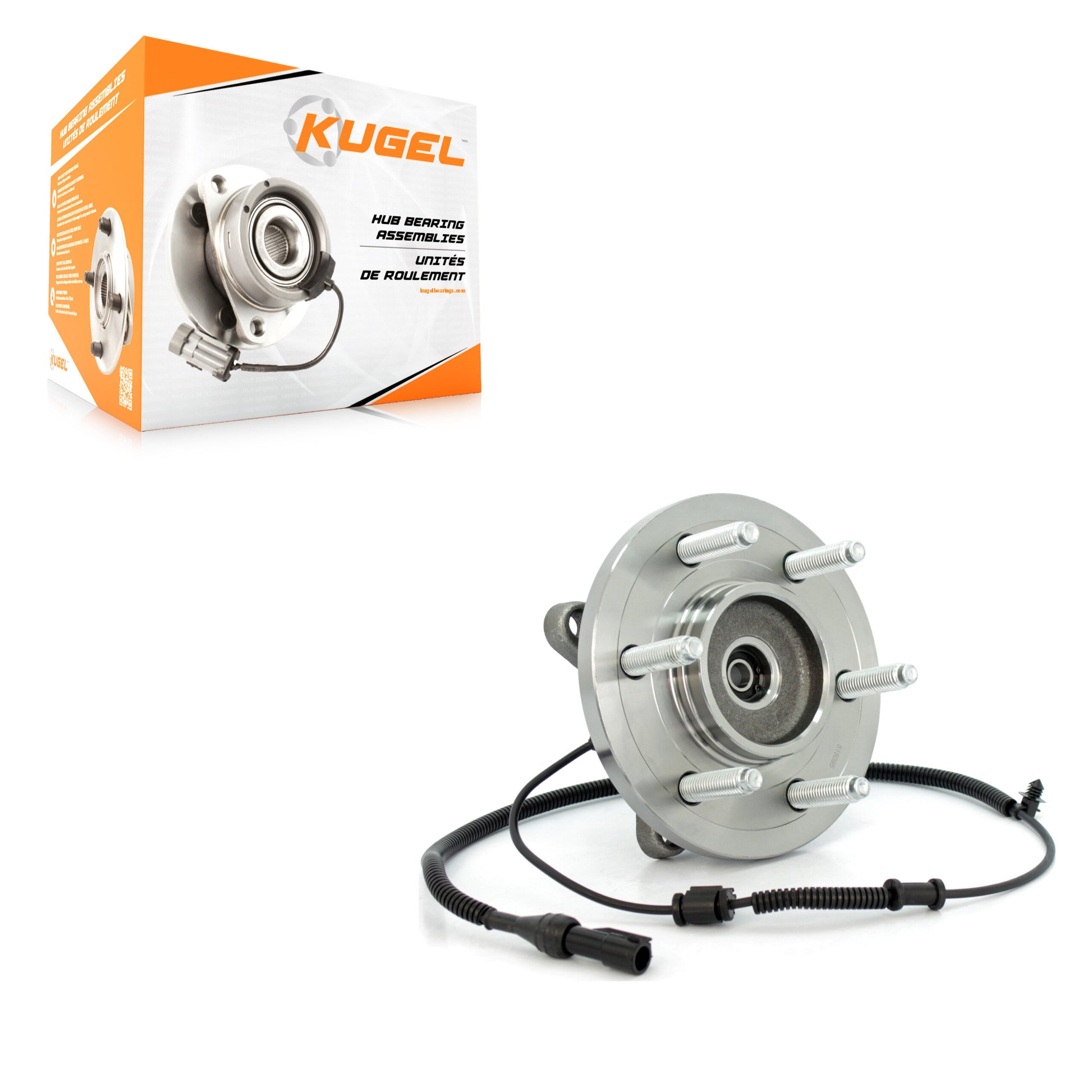 Kugel 70-515095 Wheel Bearing and Hub Assembly for 2007-2010 Lincoln Navigator, Ford Expedition - Front
