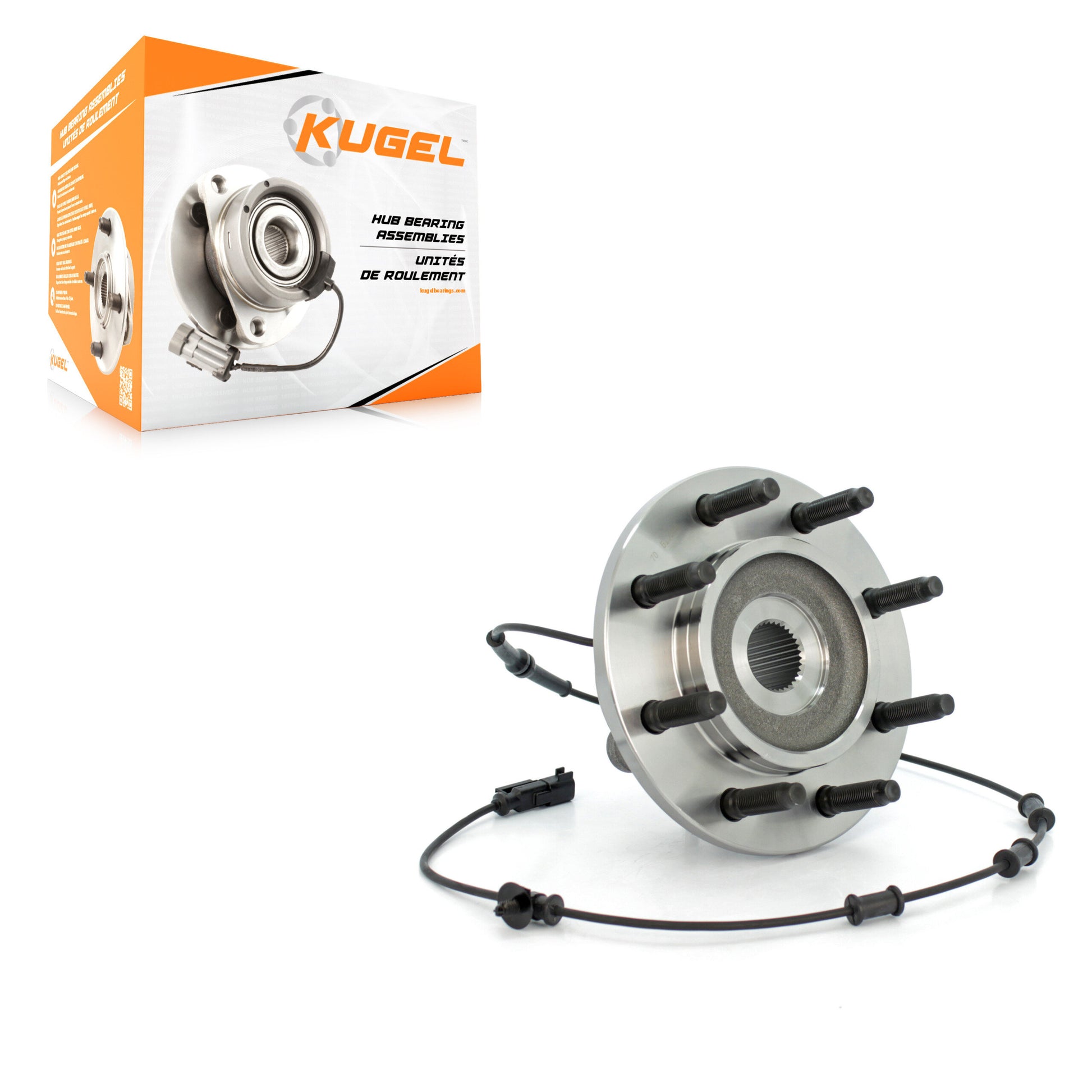 Kugel 70-515101 Wheel Bearing and Hub Assembly for 2006-2008 Dodge Ram 1500, Dodge Ram 2500, Dodge Ram 3500 - Front