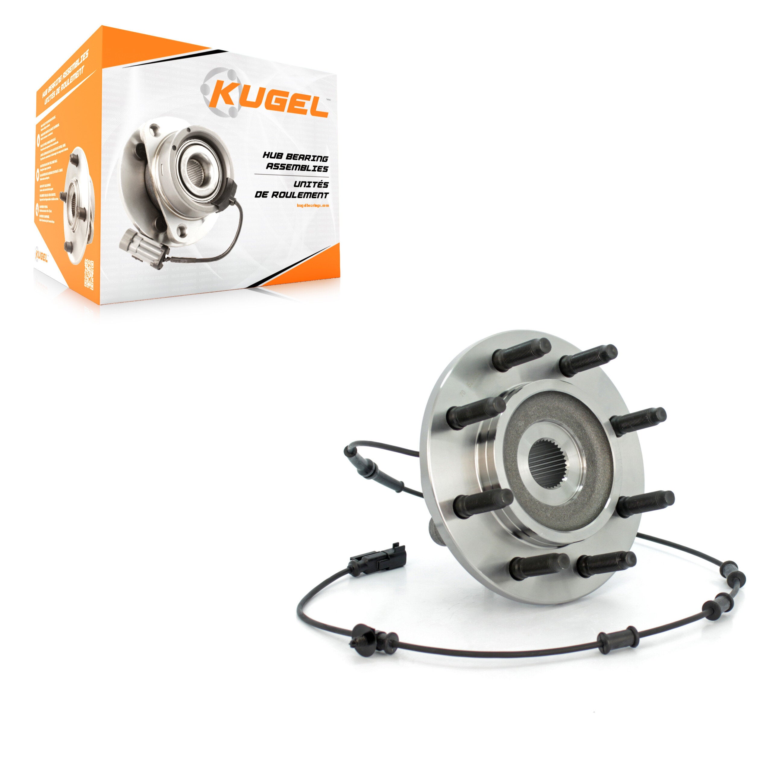 Kugel 70-515101 Wheel Bearing and Hub Assembly for 2006-2008 Dodge Ram 1500, Dodge Ram 2500, Dodge Ram 3500 - Front
