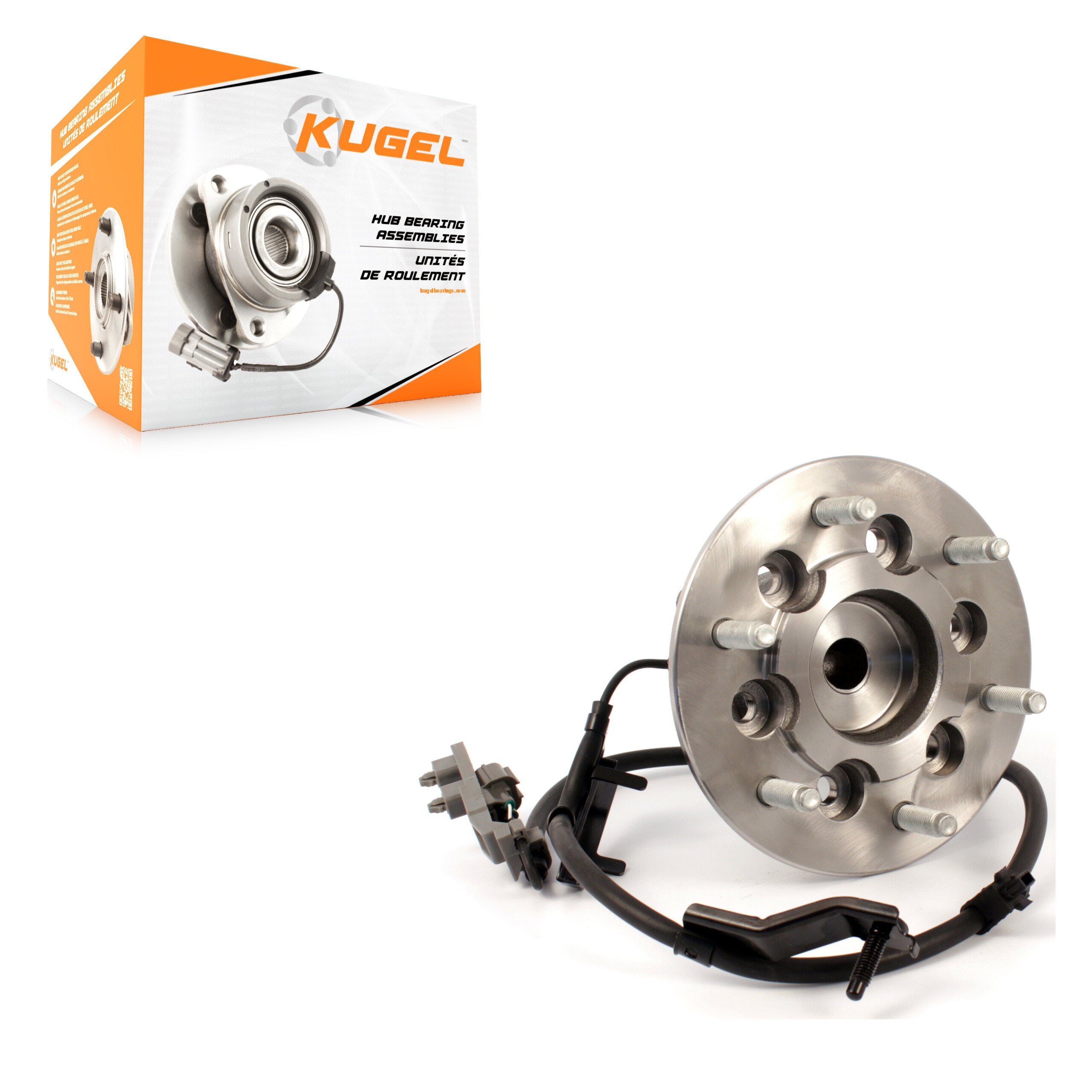 Kugel 70-515104 Wheel Bearing and Hub Assembly for 2004-2008 Isuzu i-290, Isuzu i-370, Isuzu i-280 - Front Left