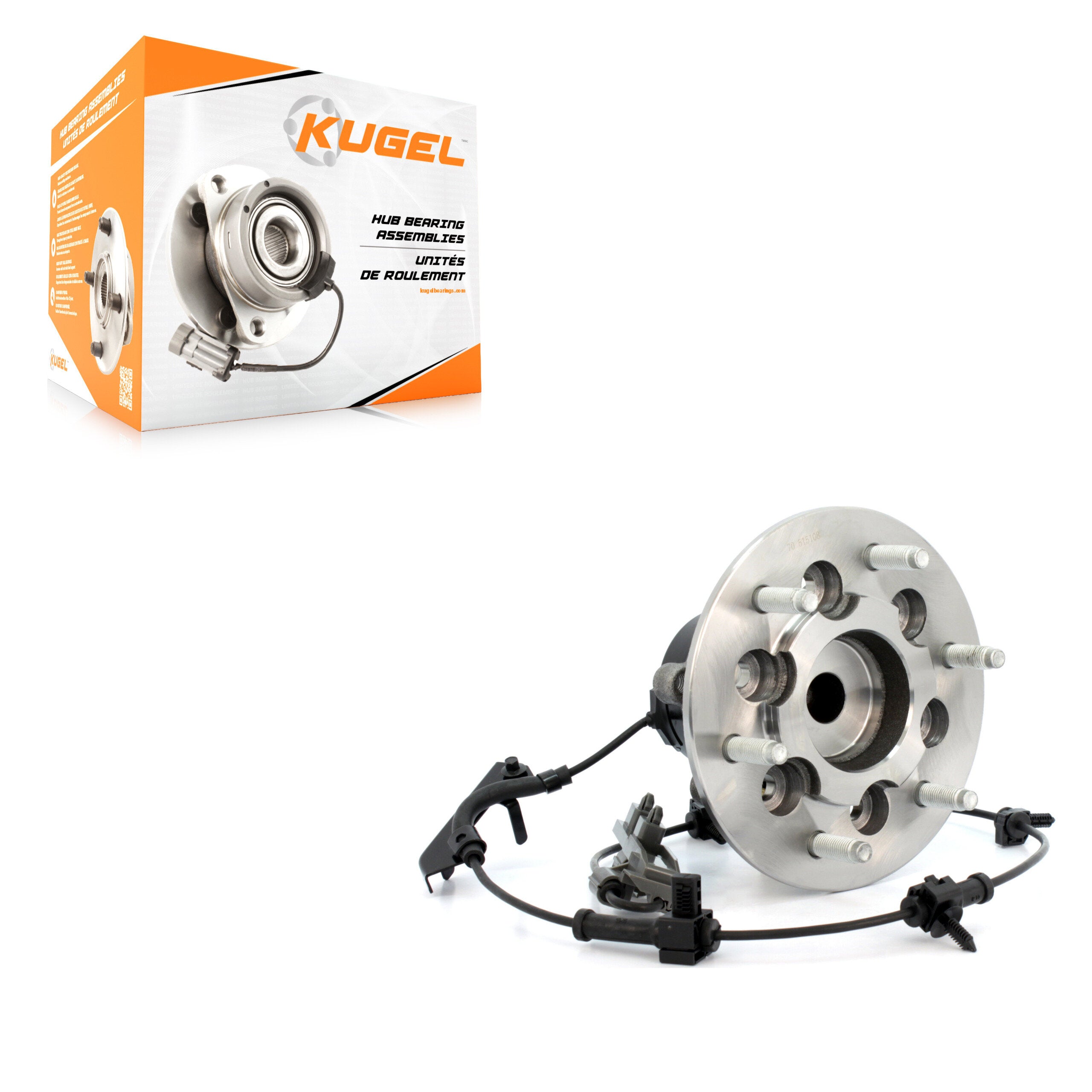Kugel 70-515108 Wheel Bearing and Hub Assembly for 2004-2008 Chevrolet Colorado, GMC Canyon - Front Left