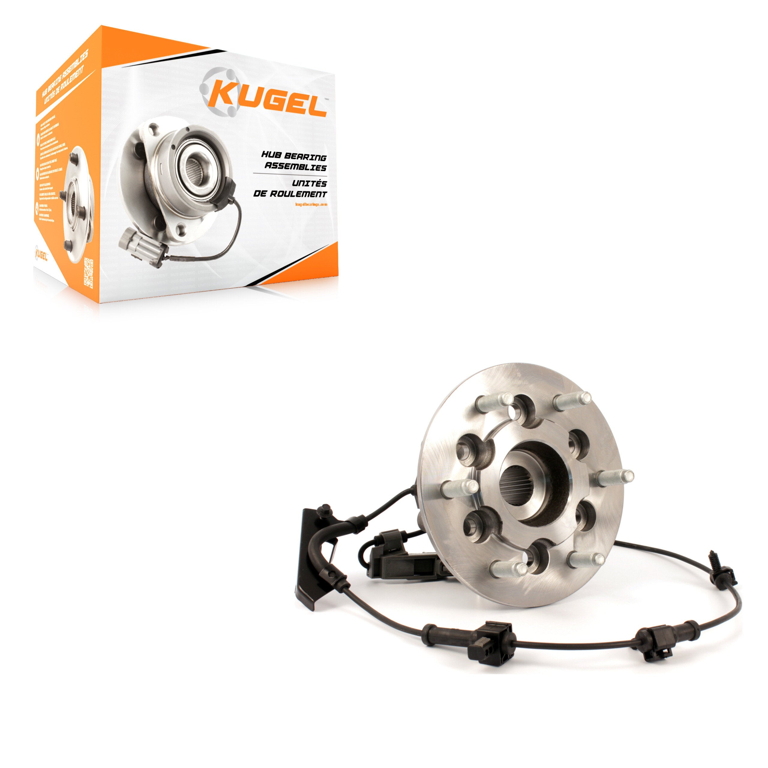 Kugel 70-515110 Wheel Bearing and Hub Assembly for 2004-2008 GMC Canyon, Isuzu i-370, Isuzu i-350 - Front Left