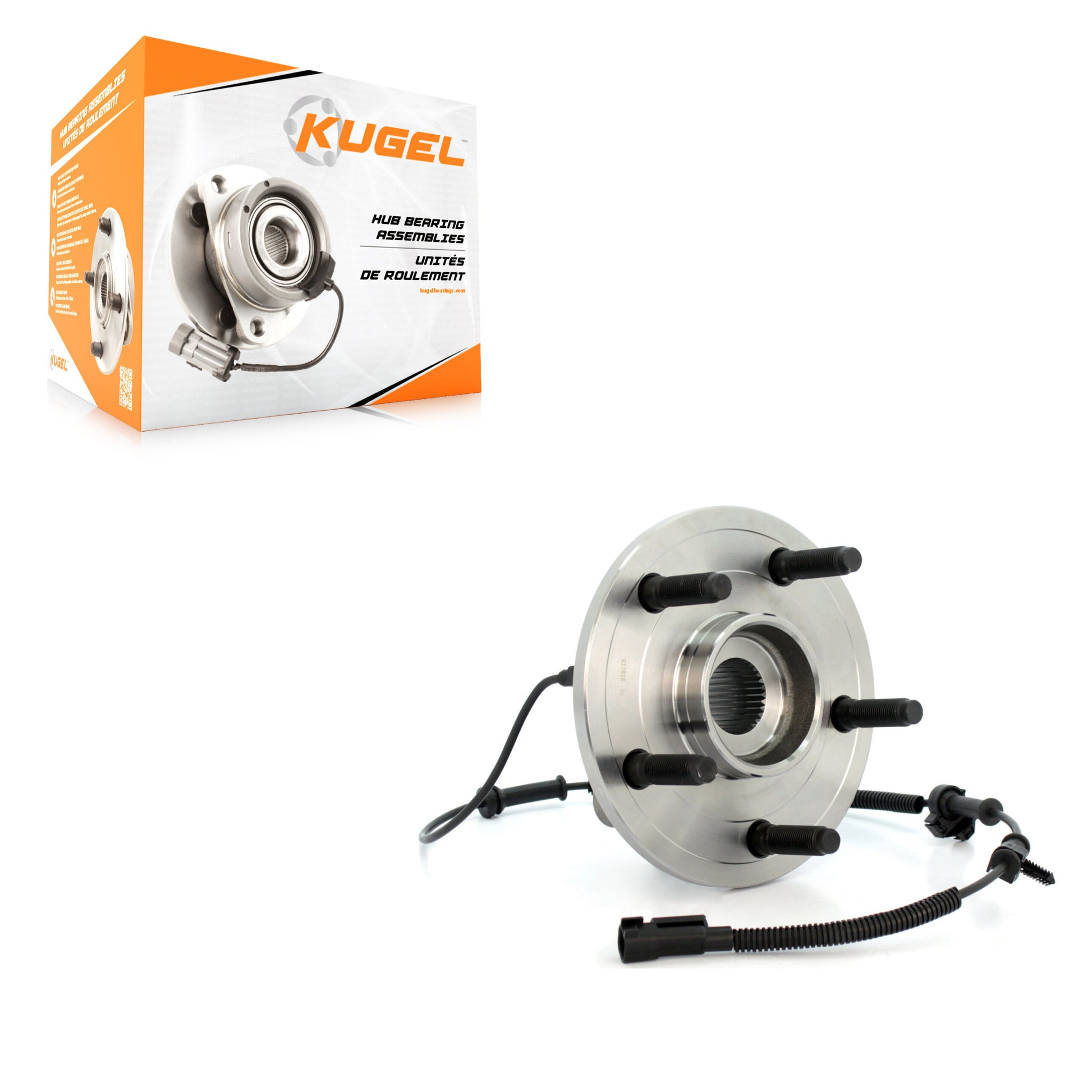 Kugel 70-515113 Wheel Bearing and Hub Assembly for 2006-2009 Dodge Ram 1500 - Front