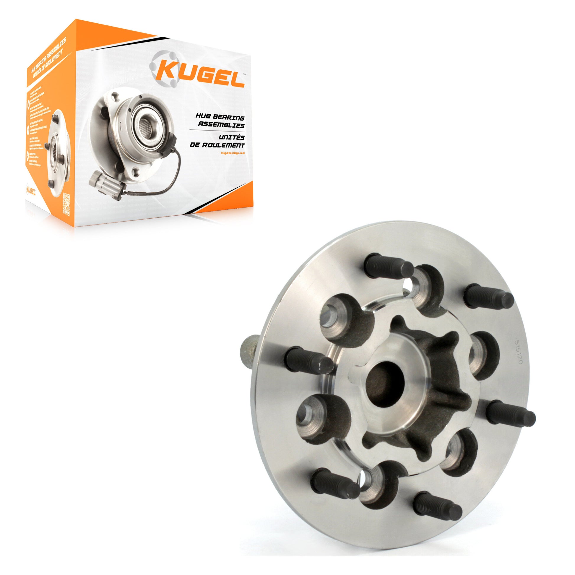 Kugel 70-515120 Wheel Bearing and Hub Assembly for 2009-2012 Chevrolet Colorado, GMC Canyon - Front