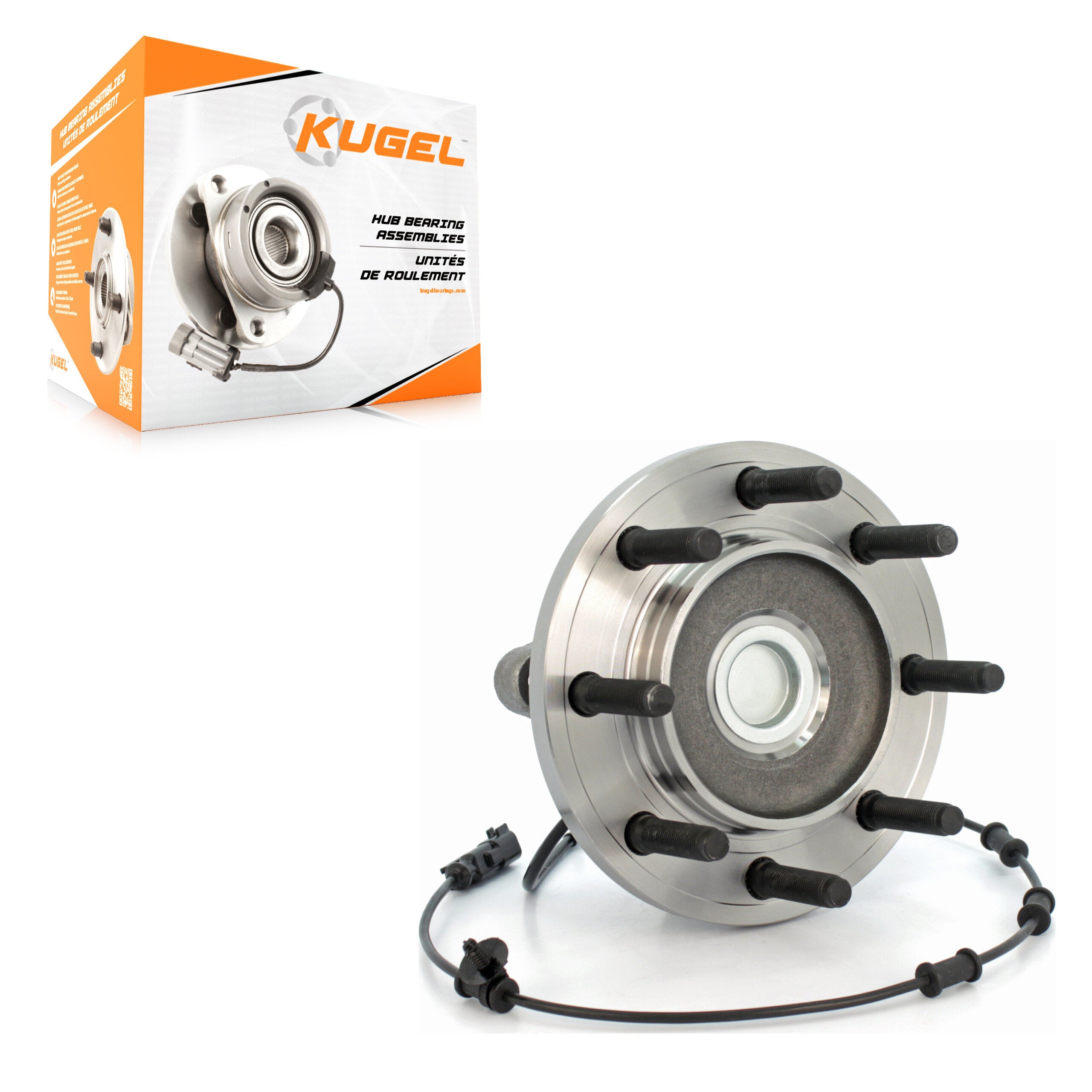 Kugel 70-515123 Wheel Bearing and Hub Assembly for 2009-2011 Ram 2500, Ram 3500, Dodge Ram 2500 - Front