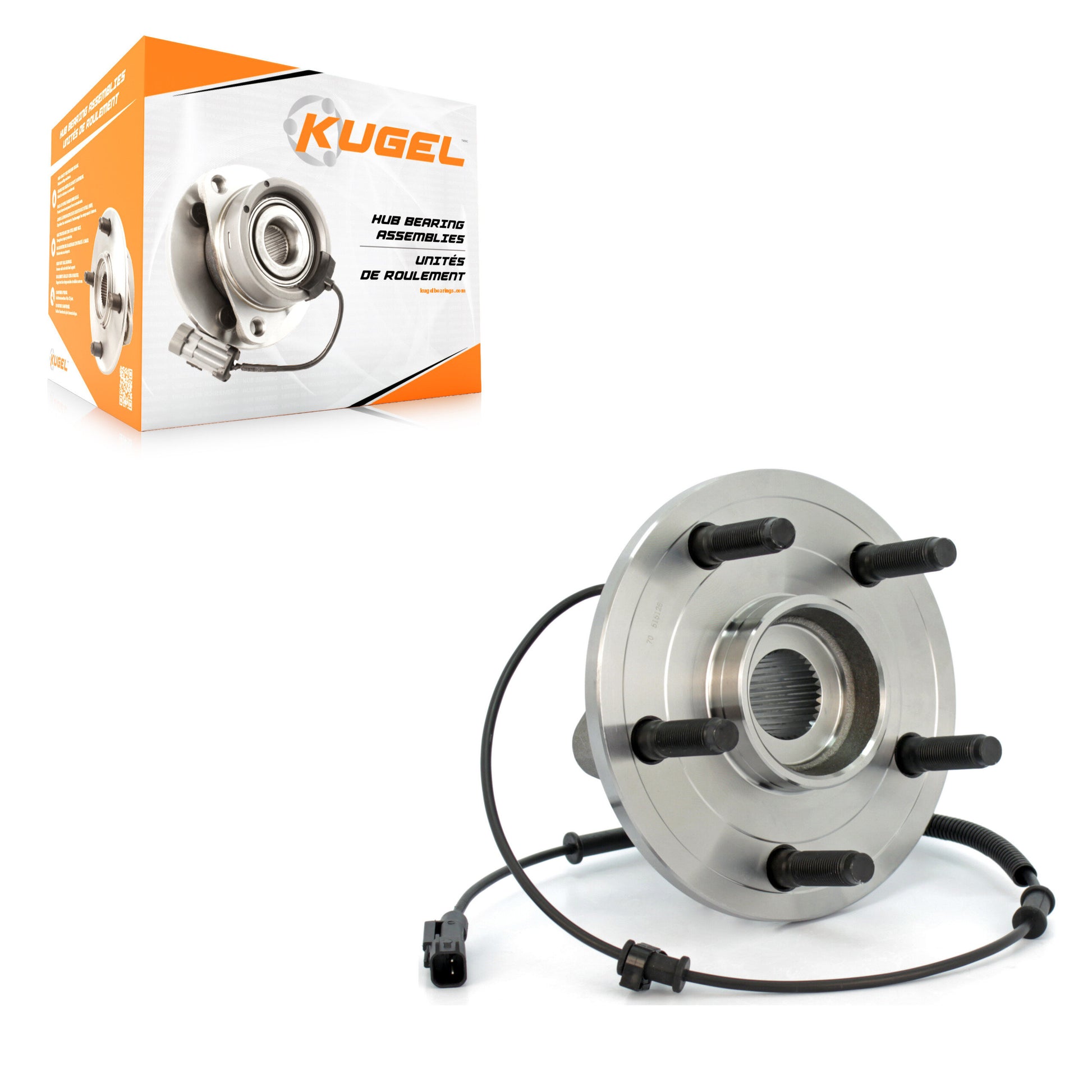 Kugel 70-515126 Wheel Bearing and Hub Assembly for 2009-2011 Ram 1500, Dodge Ram 1500 - Front