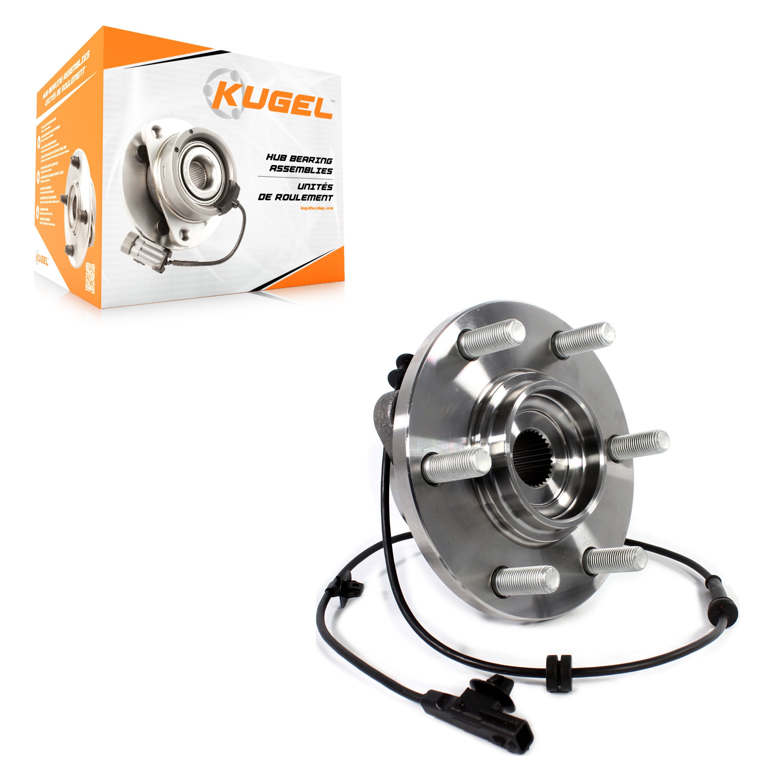 Kugel 70-515127 Wheel Bearing and Hub Assembly for 2011-2024 INFINITI QX80, Nissan Armada, INFINITI QX56 - Front