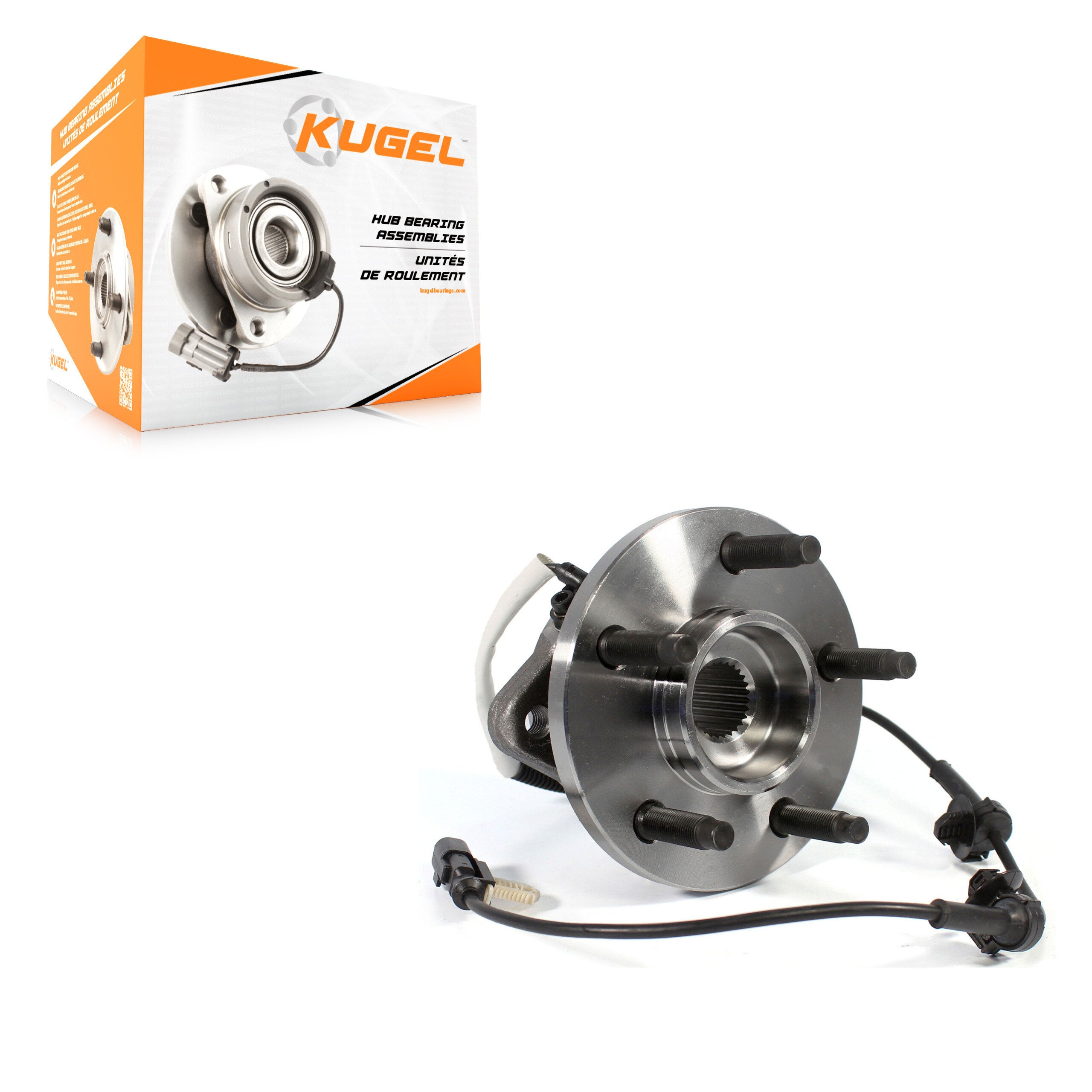 Kugel 70-515129 Wheel Bearing and Hub Assembly for 2003-2011 Ford Ranger, Mazda B4000 - Front
