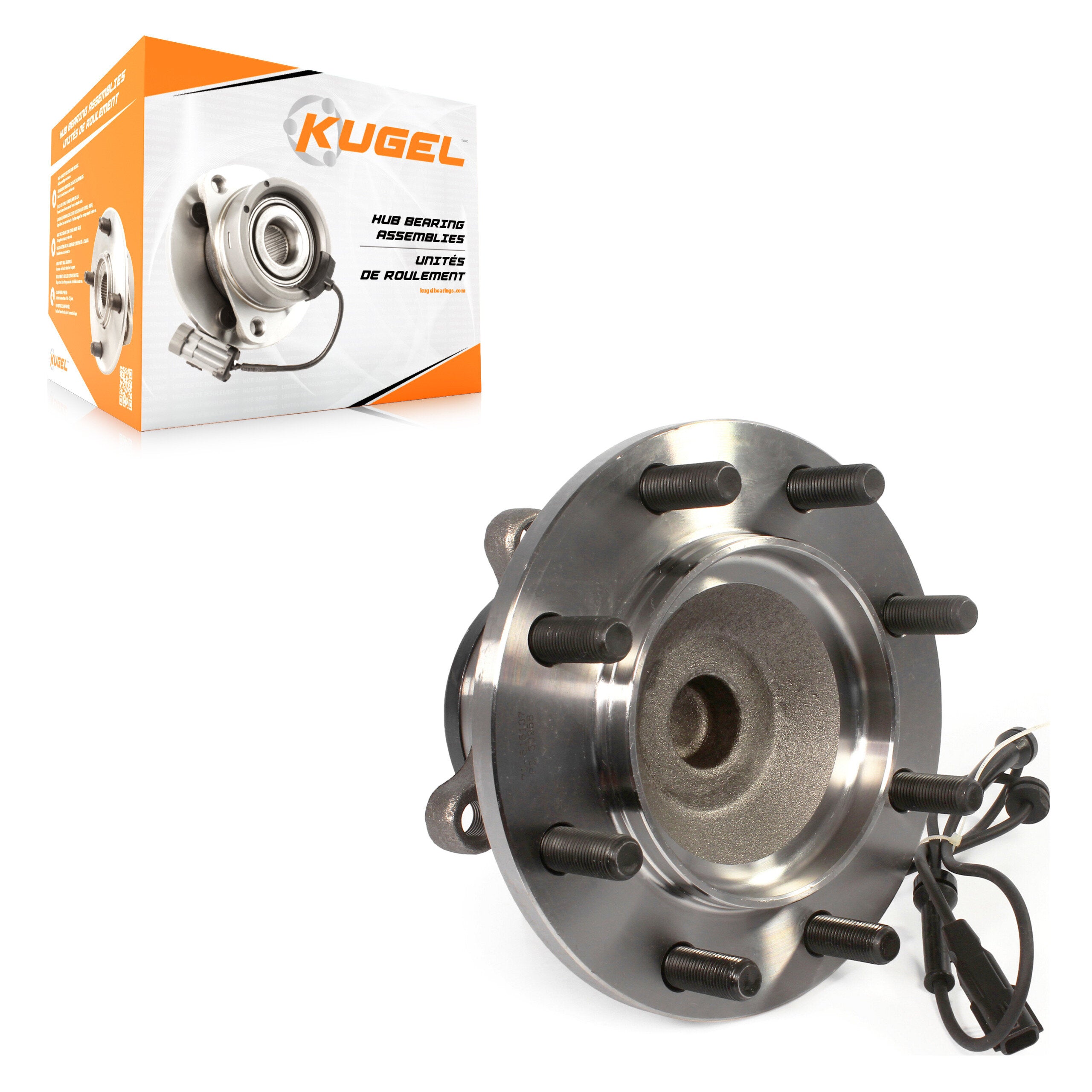 Kugel 70-515137 Wheel Bearing and Hub Assembly for 2012-2021 Nissan NV1500, Nissan NV2500, Nissan NV3500 - Front