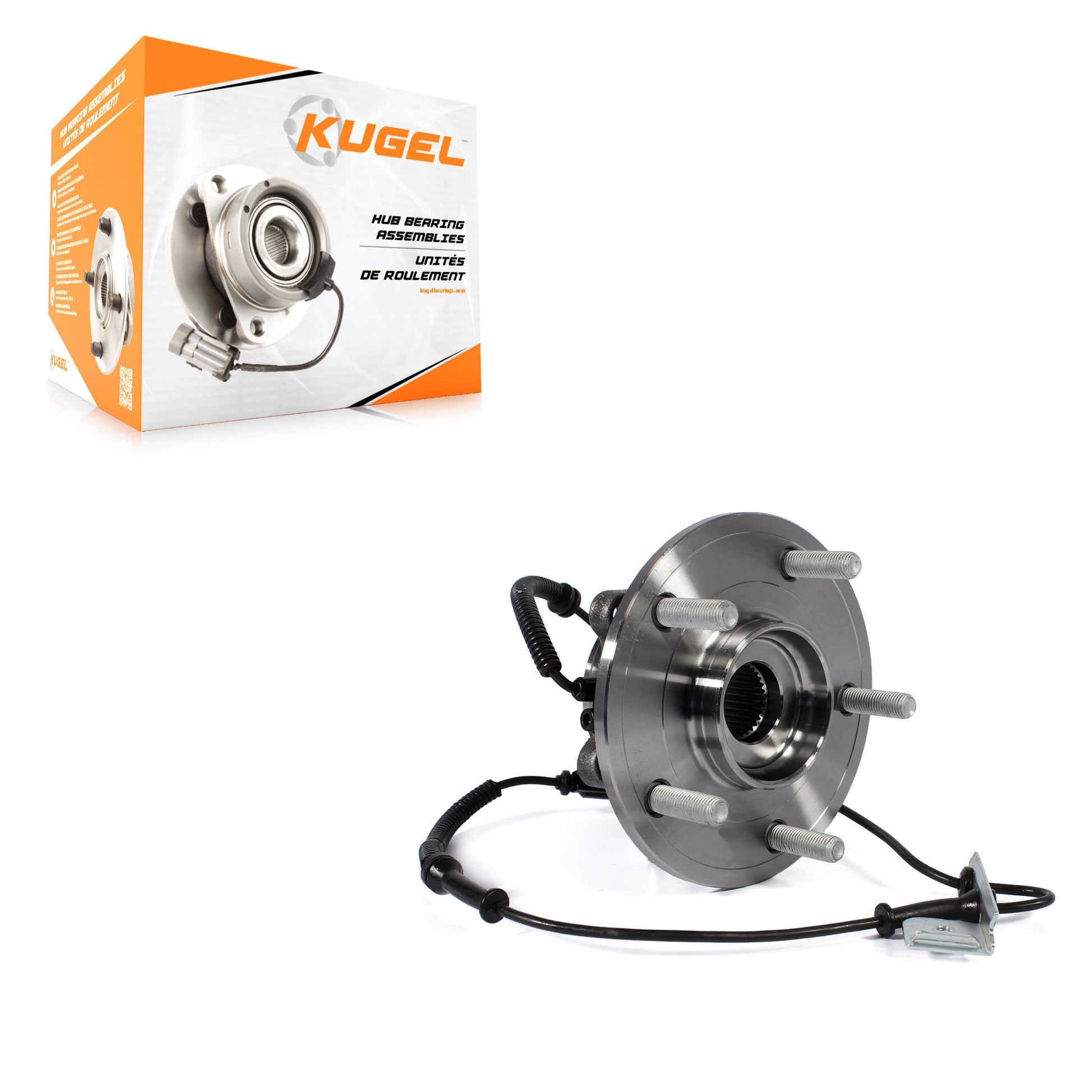 Kugel 70-515150 Wheel Bearing and Hub Assembly for 2012-2020 Volkswagen Routan, Chrysler Town & Country, Dodge Grand Caravan - Front