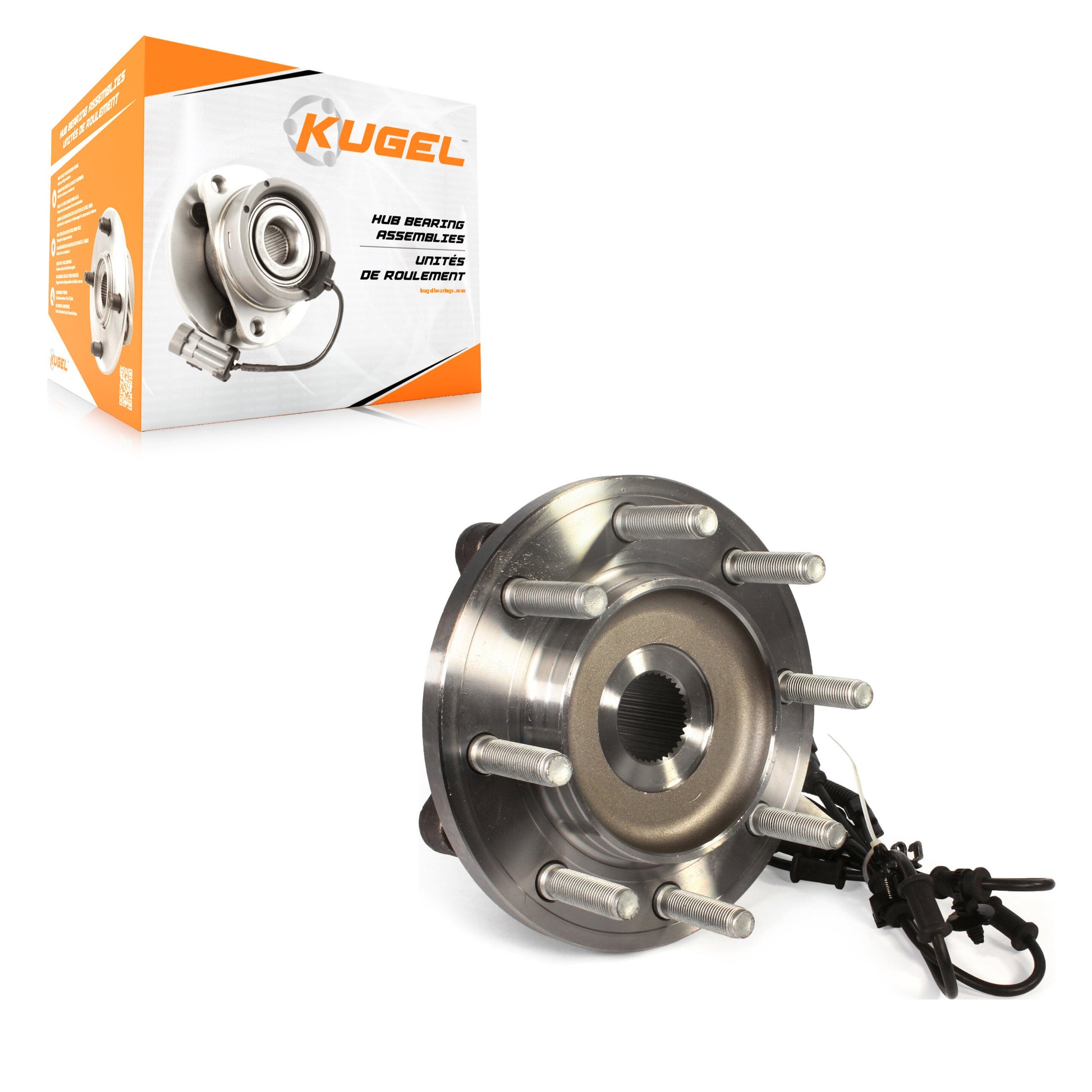 Kugel 70-515162 Wheel Bearing and Hub Assembly for 2013-2018 Ram 2500, Ram 3500 - Front