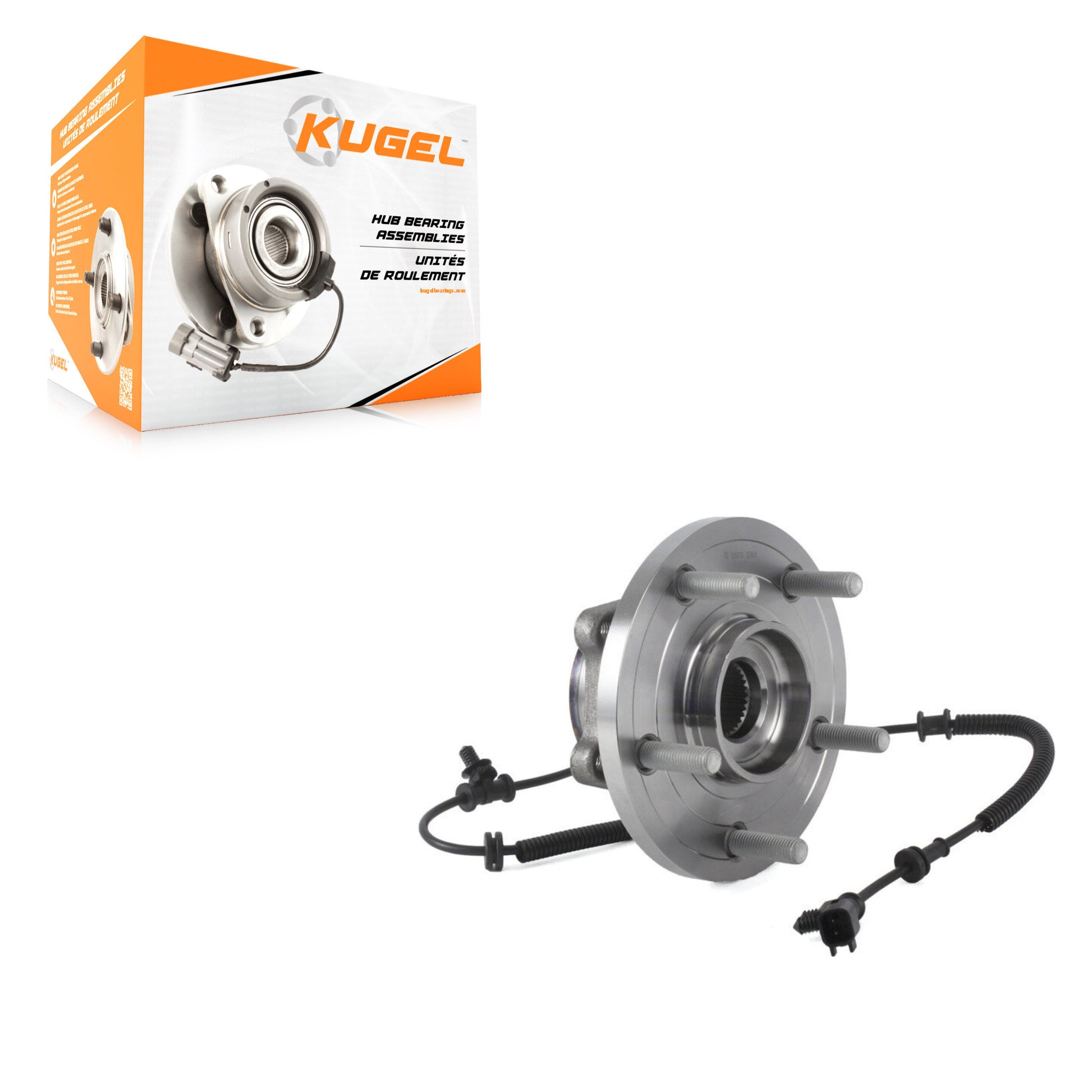 Kugel 70-515173 Wheel Bearing and Hub Assembly for 2017-2024 Chrysler Grand Caravan, Chrysler Pacifica, Chrysler Voyager - Front