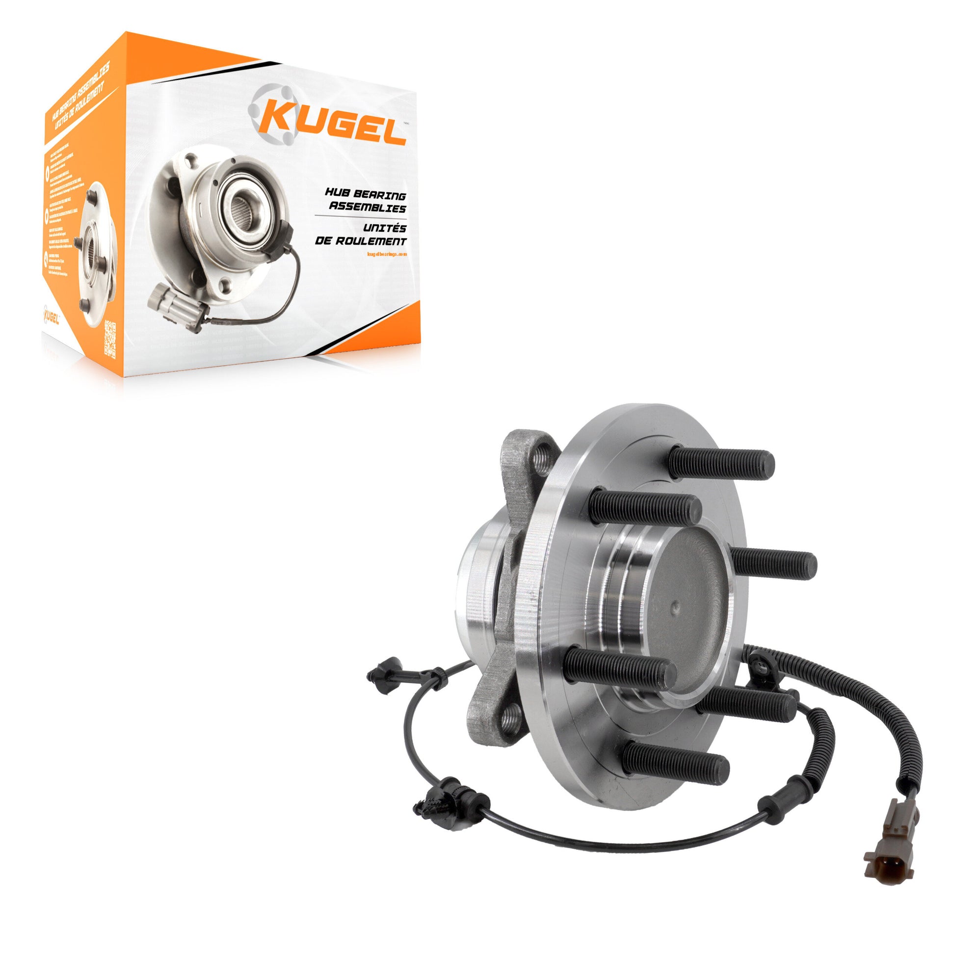 Kugel 70-515176 Wheel Bearing and Hub Assembly for 2018-2022 Ford Expedition, Ford F-150, Lincoln Navigator - Front