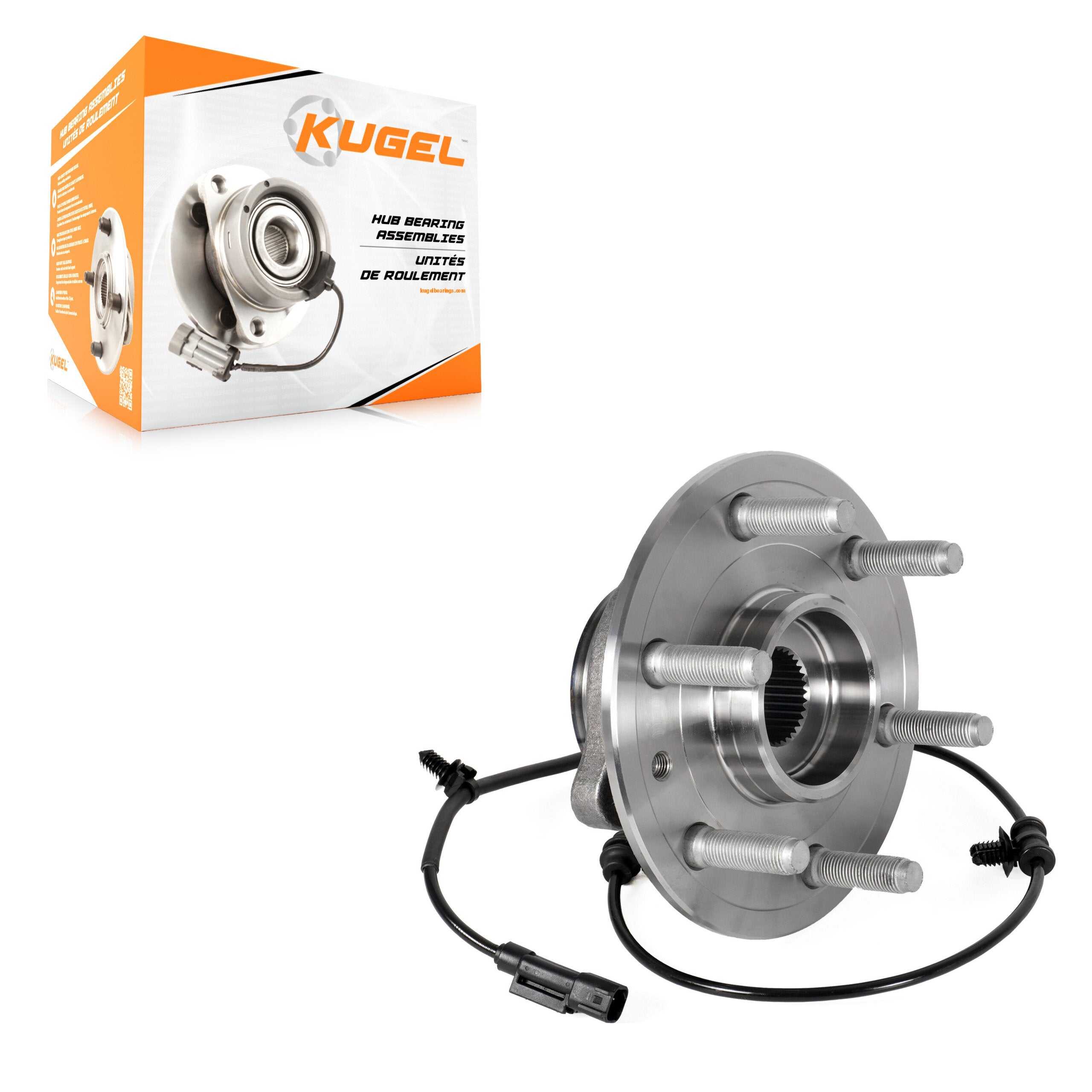 Kugel 70-515179 Wheel Bearing and Hub Assembly for 2019-2023 Ram 1500 - Front