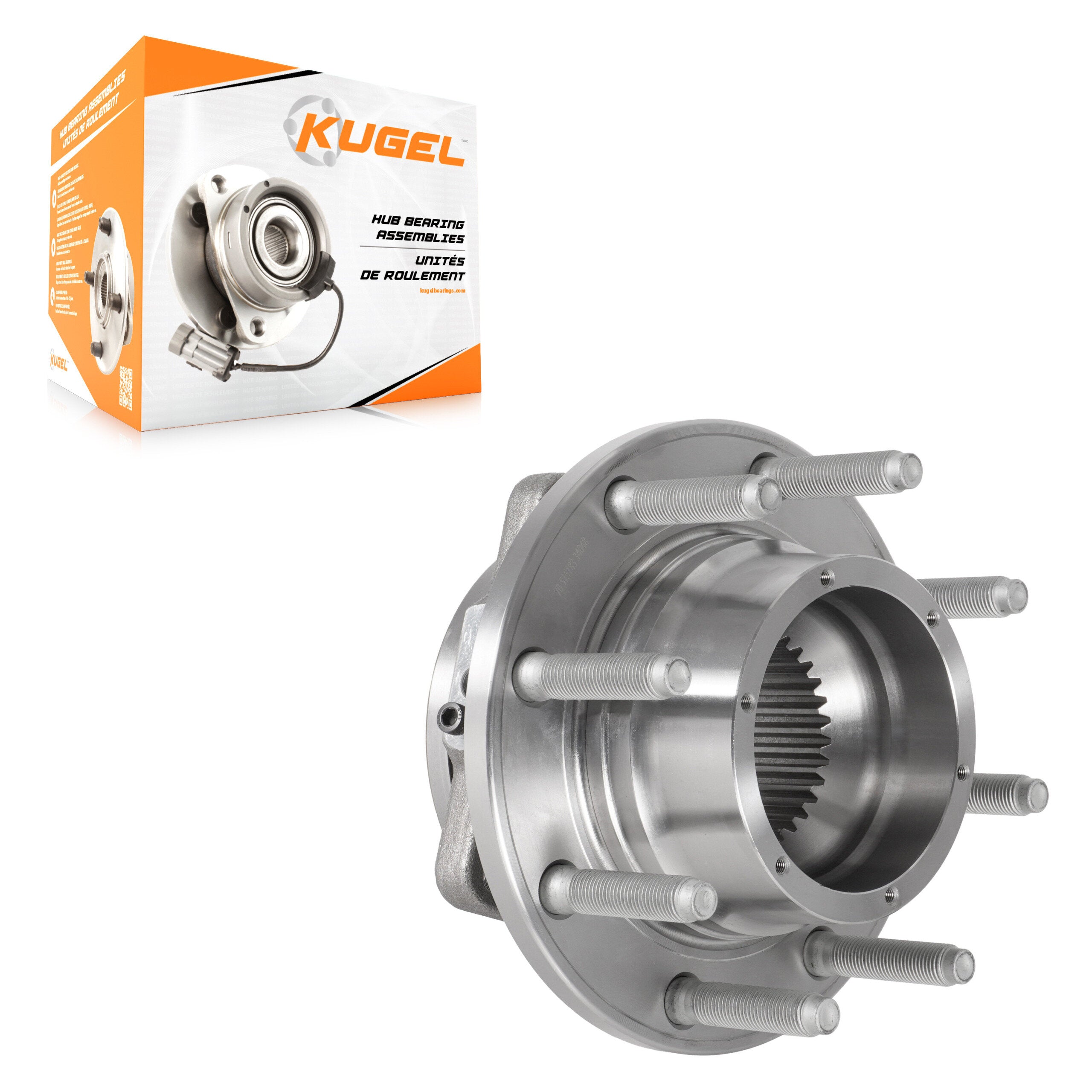 Kugel 70-515183 Wheel Bearing and Hub Assembly for 2017-2022 Ford F-250 Super Duty, Ford F-350 Super Duty - Front