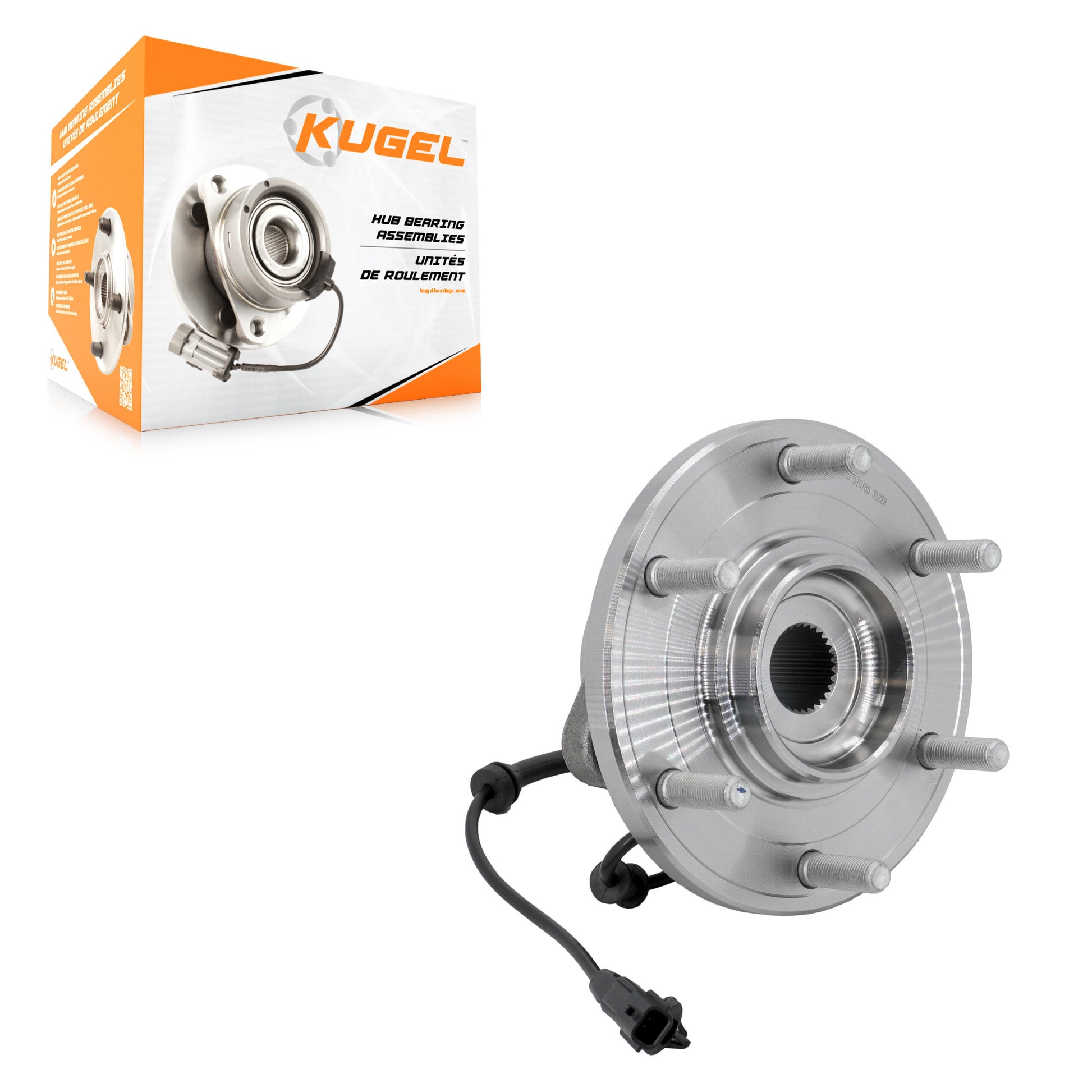 Kugel 70-515185 Wheel Bearing and Hub Assembly for 2017-2023 Nissan TITAN - Front
