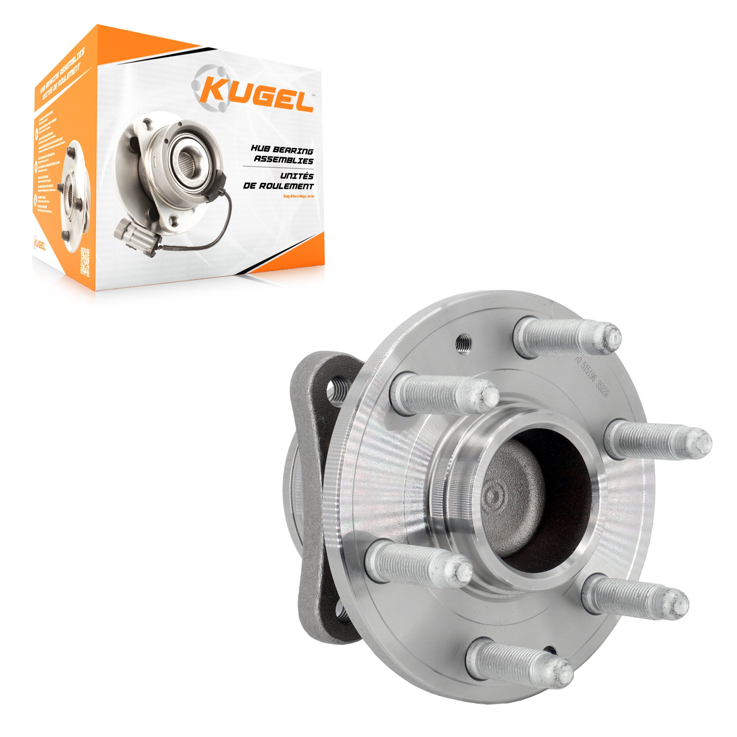 Kugel 70-515196 Wheel Bearing and Hub Assembly for 2015-2022 Chevrolet Colorado, GMC Canyon - Front