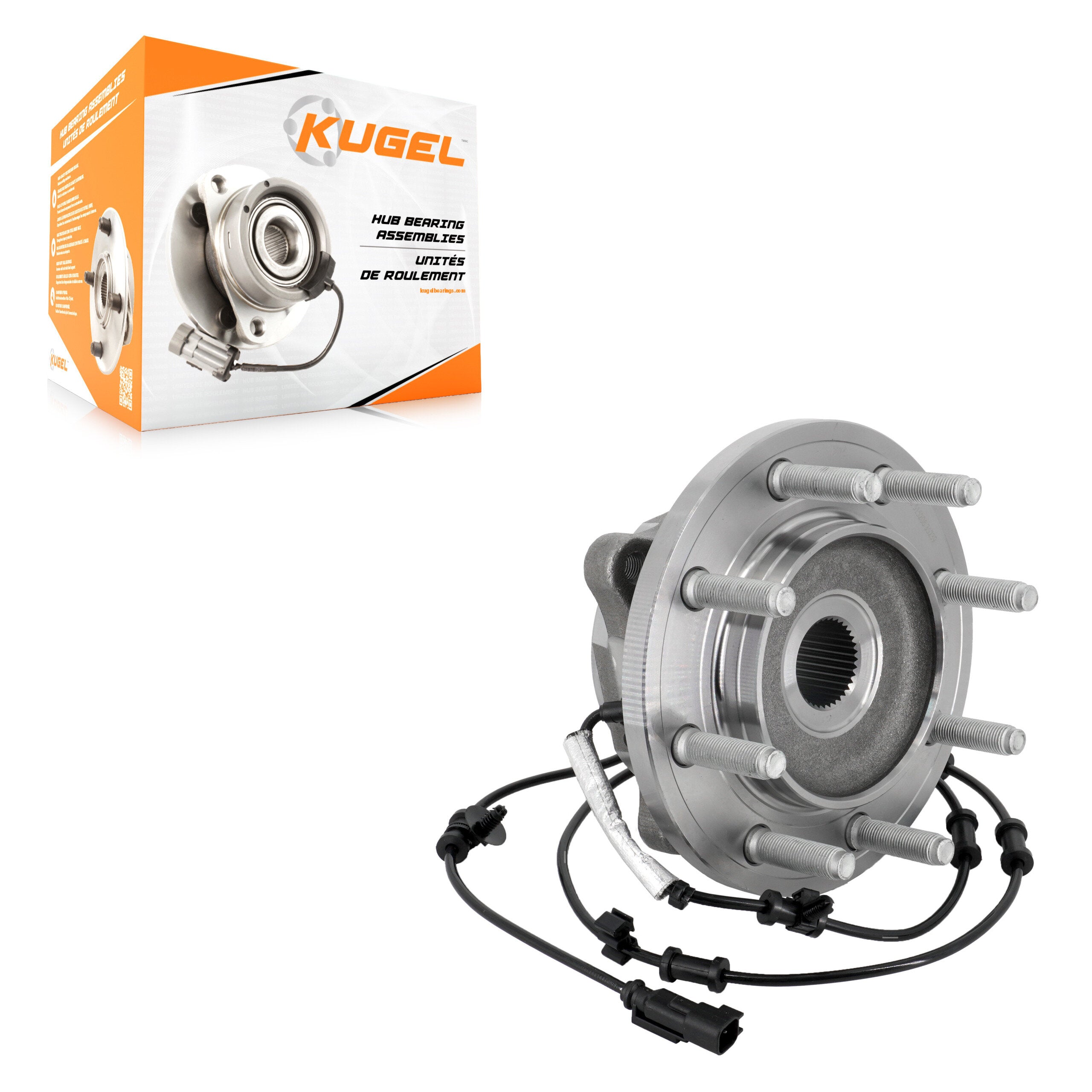Kugel 70-515206 Wheel Bearing and Hub Assembly for 2019-2024 Ram 2500, Ram 3500 - Front