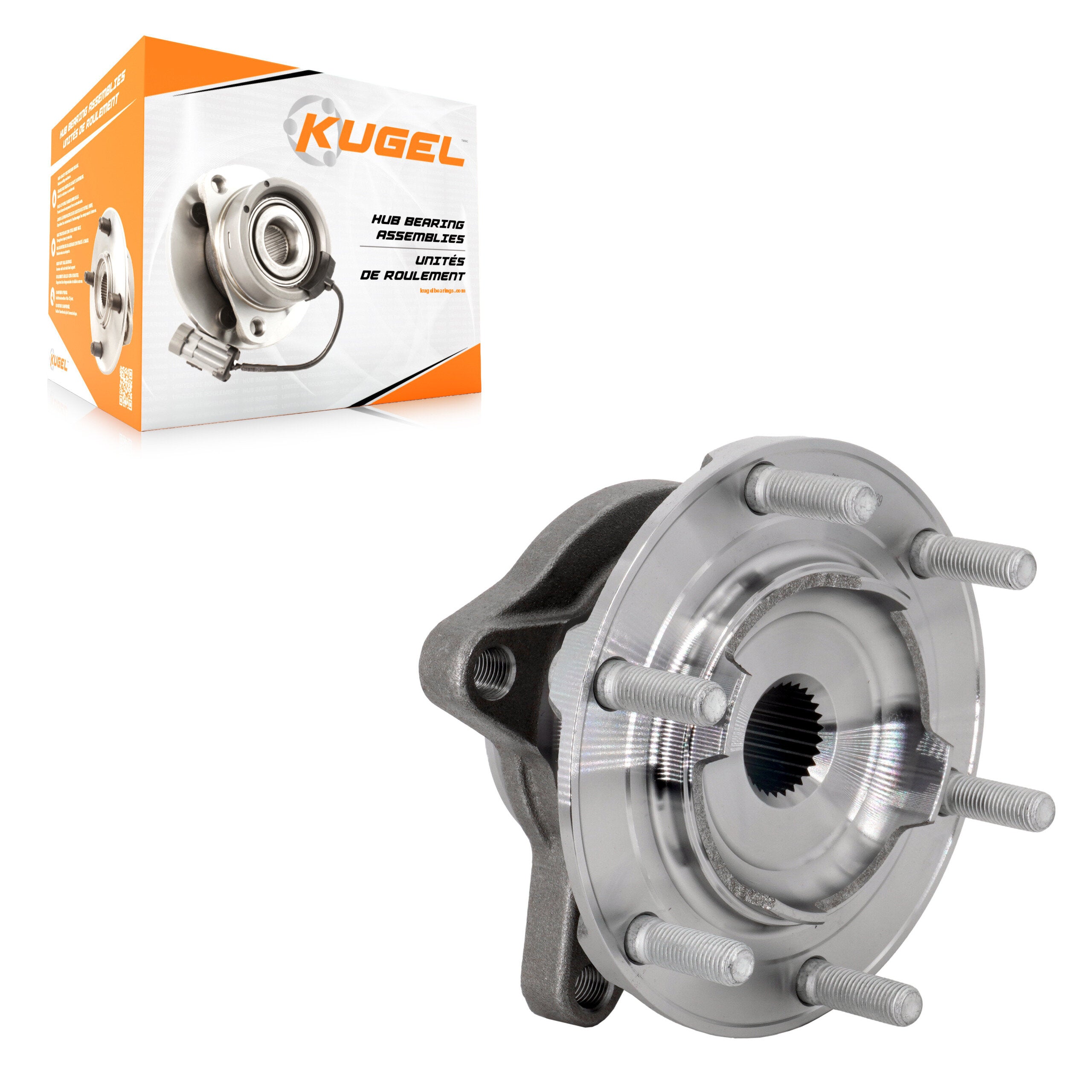 Kugel 70-515207 Wheel Bearing and Hub Assembly for 2019-2023 Ford Ranger - Front