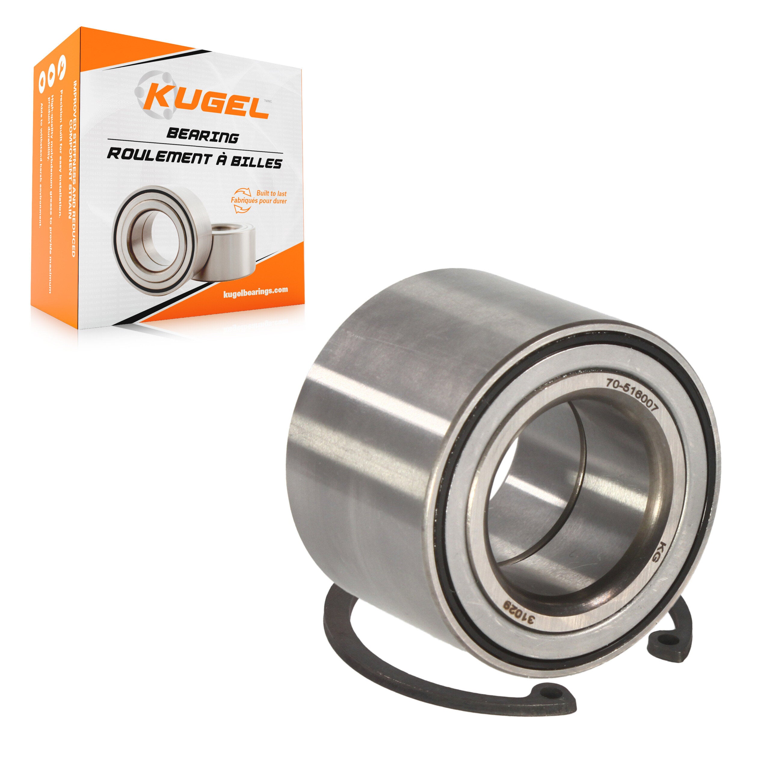 Kugel 70-516007 Wheel Bearing and Race Set for 2000-2008 Ford Focus - Rear