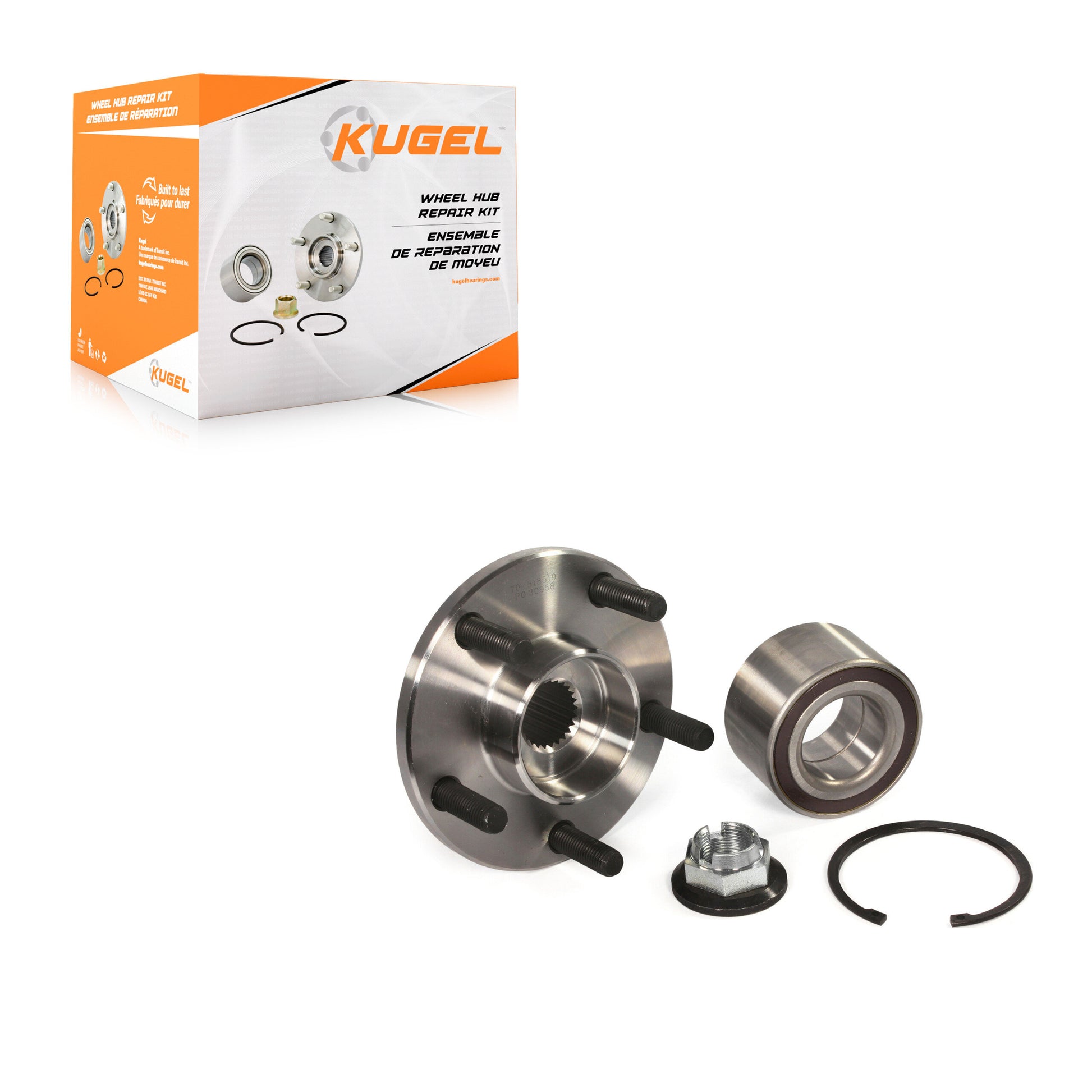 Kugel 70-518519 Wheel Hub Repair Kit for 2010-2013 Ford Transit Connect - Front