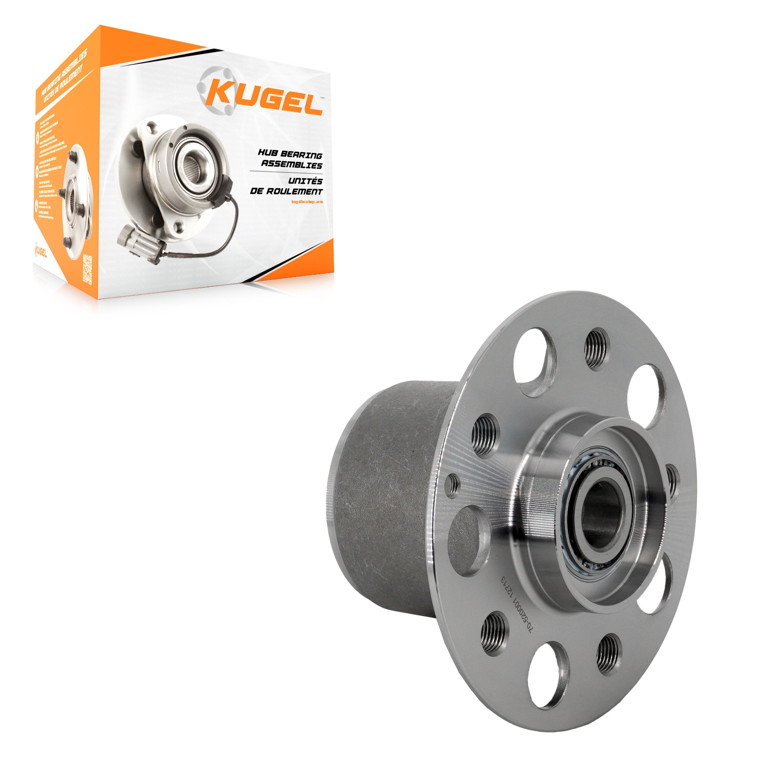 Kugel 70-520001 Wheel Bearing and Hub Assembly for 2010-2016 Mercedes-Benz E400, Mercedes-Benz CLS63 AMG, Mercedes-Benz E250 - Front