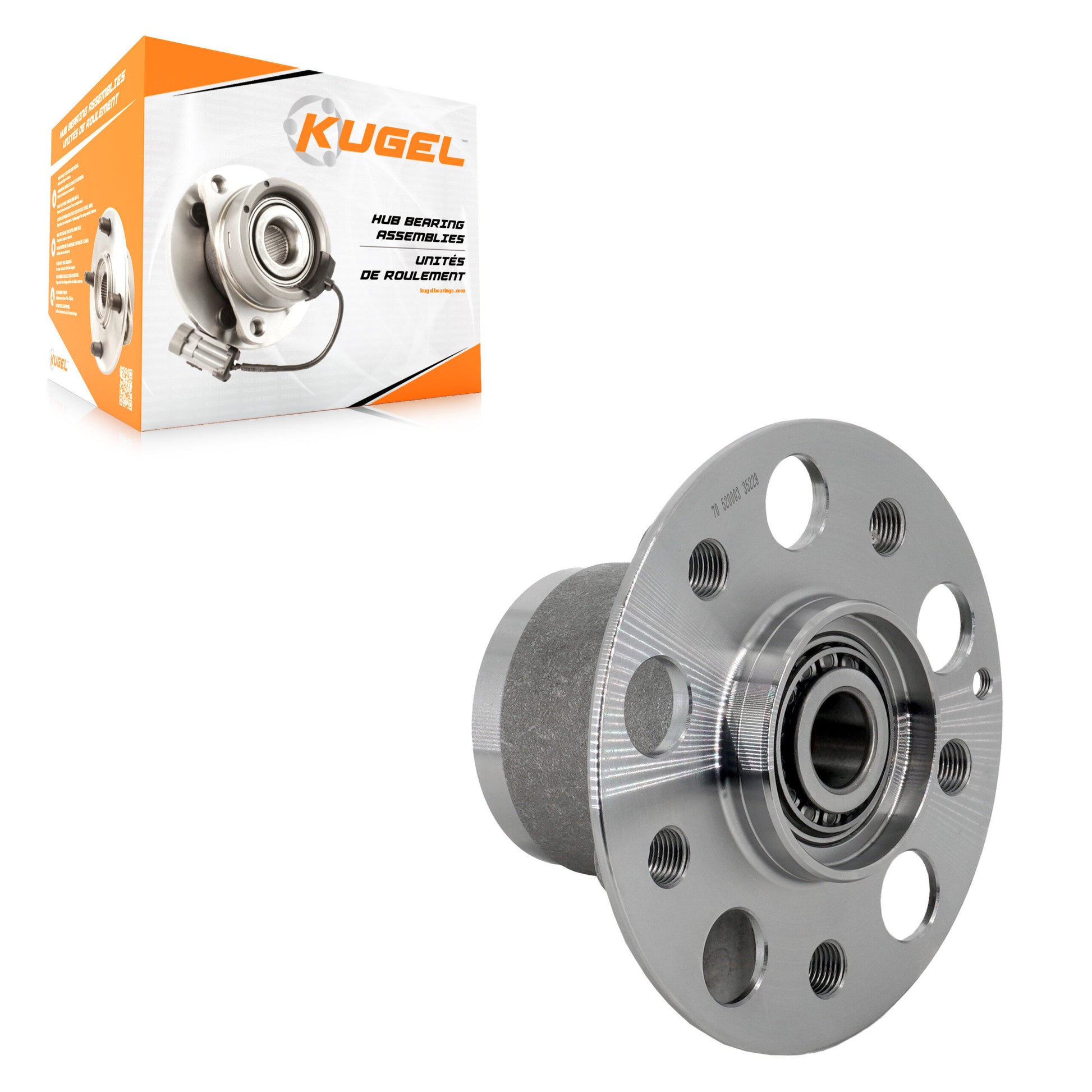 Kugel 70-520003 Wheel Bearing and Hub Assembly for 2006-2020 Mercedes-Benz SLC300, Mercedes-Benz SLK300, Mercedes-Benz C250 - Front