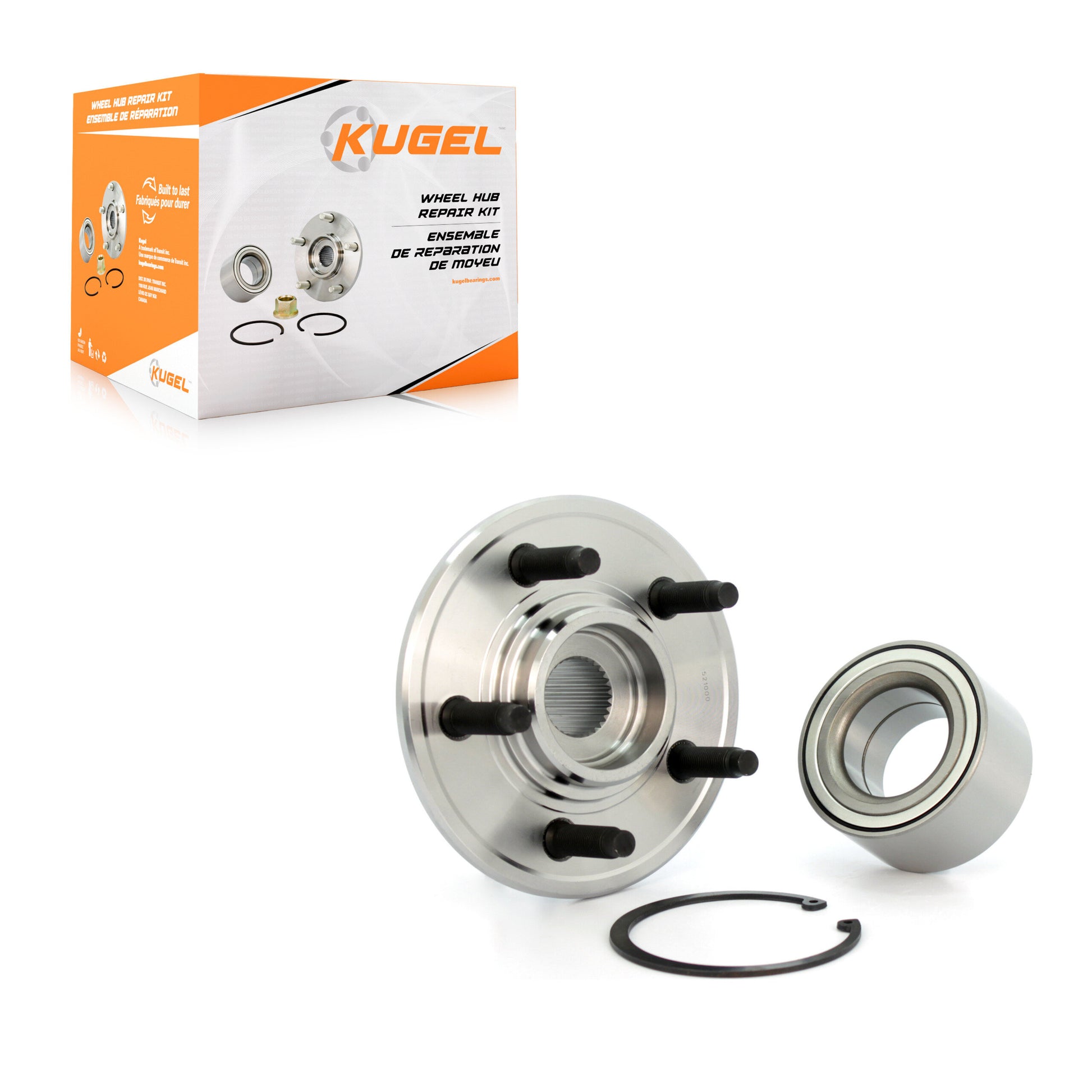 Kugel 70-521000 Wheel Hub Repair Kit for 2002-2010 Ford Explorer Sport Trac, Ford Explorer, Lincoln Aviator - Rear