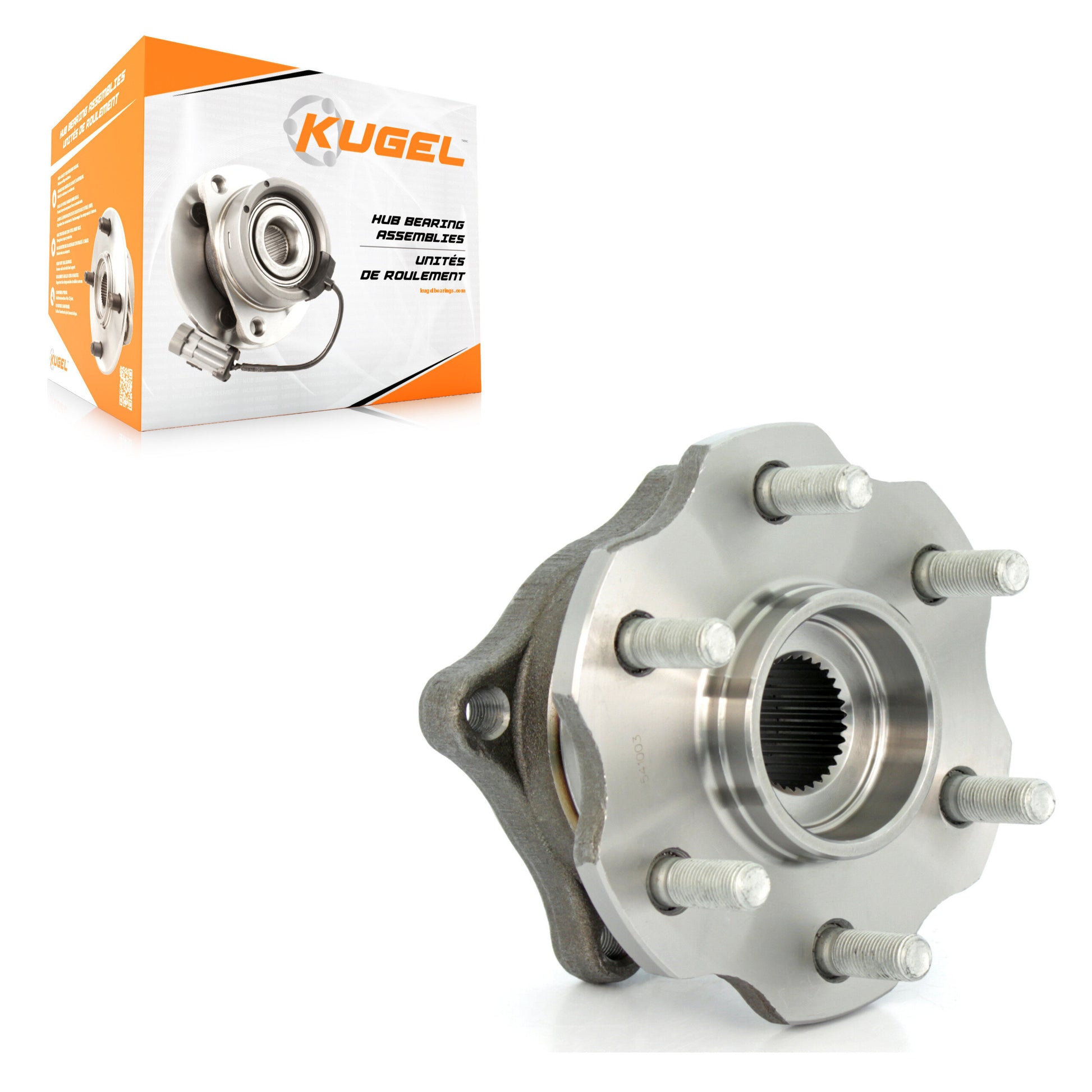 Kugel 70-541003 Wheel Bearing and Hub Assembly for 2005-2012 Nissan Armada, Nissan Pathfinder - Rear