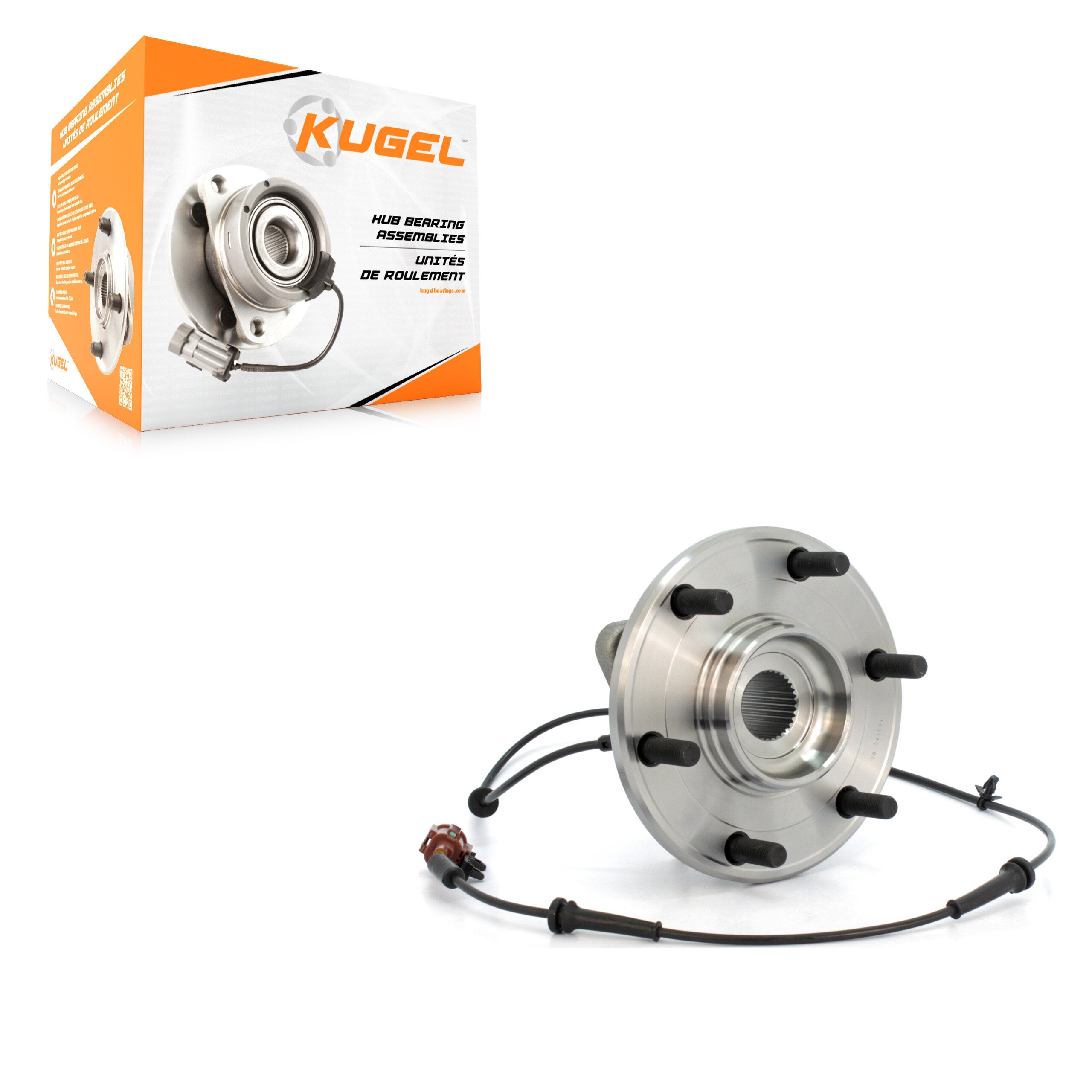 Kugel 70-541004 Wheel Bearing and Hub Assembly for 2004-2015 Nissan Armada, INFINITI QX56, Nissan Pathfinder - Rear