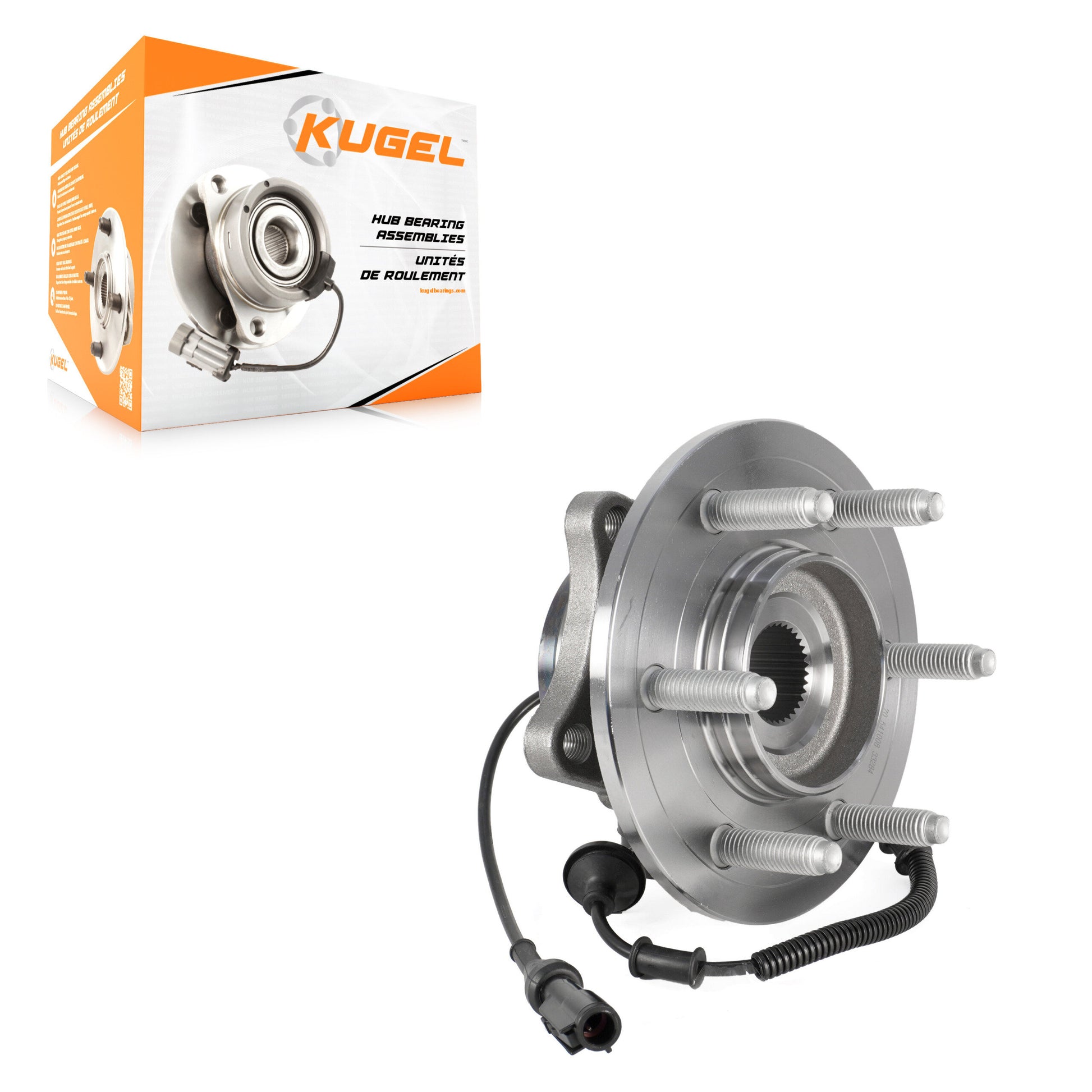 Kugel 70-541008 Wheel Bearing and Hub Assembly for 2007-2010 Ford Expedition, Lincoln Navigator - Rear