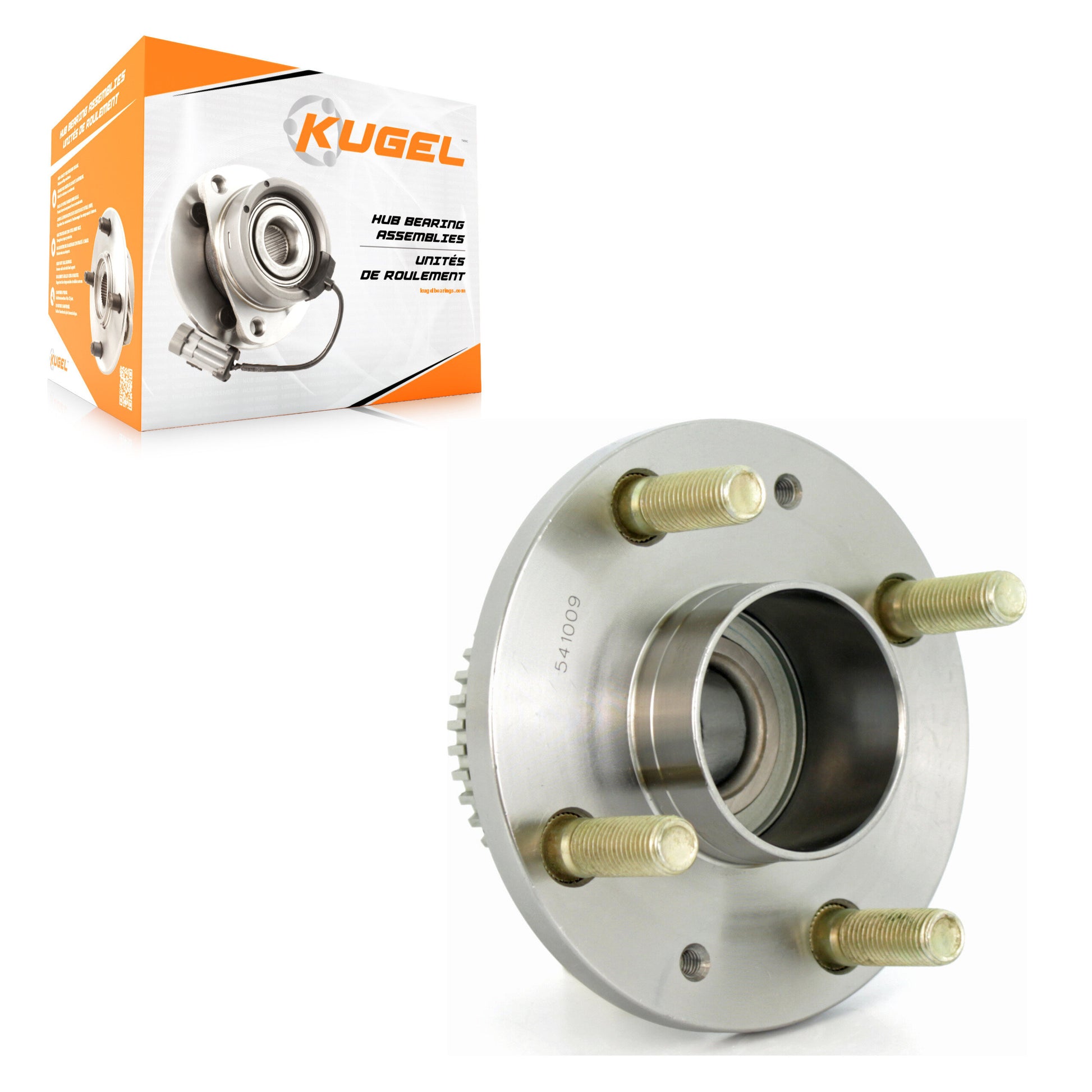 Kugel 70-541009 Wheel Bearing and Hub Assembly for 2004-2015 Chevrolet Spark, Pontiac G3, Pontiac G3 Wave - Rear
