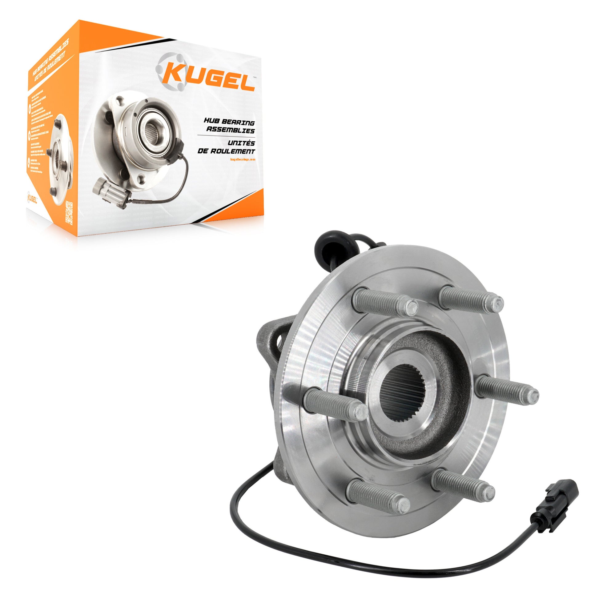 Kugel 70-541013 Wheel Bearing and Hub Assembly for 2011-2014 Ford Expedition, Lincoln Navigator - Rear