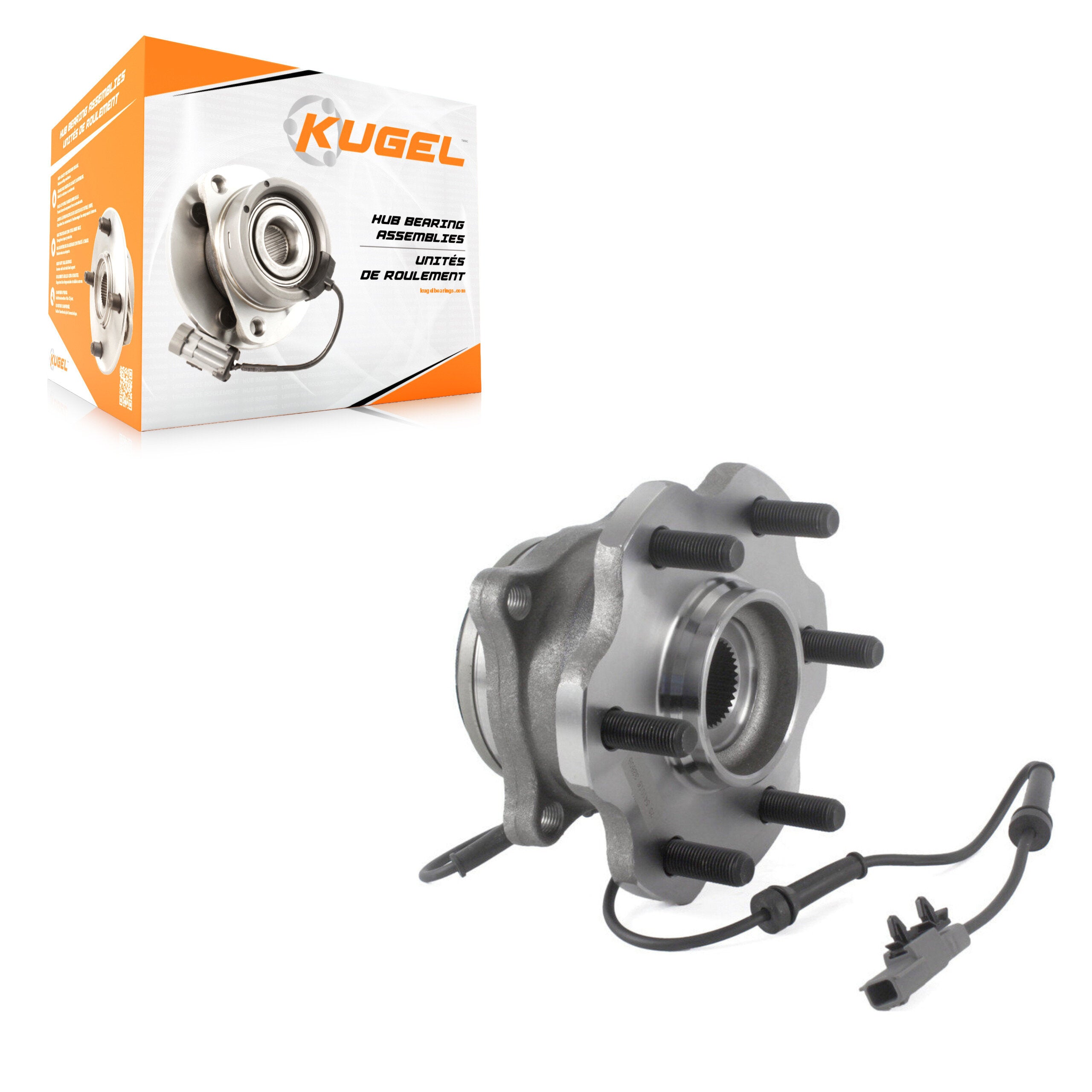 Kugel 70-541016 Wheel Bearing and Hub Assembly for 2011-2023 Nissan Armada, INFINITI QX80, INFINITI QX56 - Rear