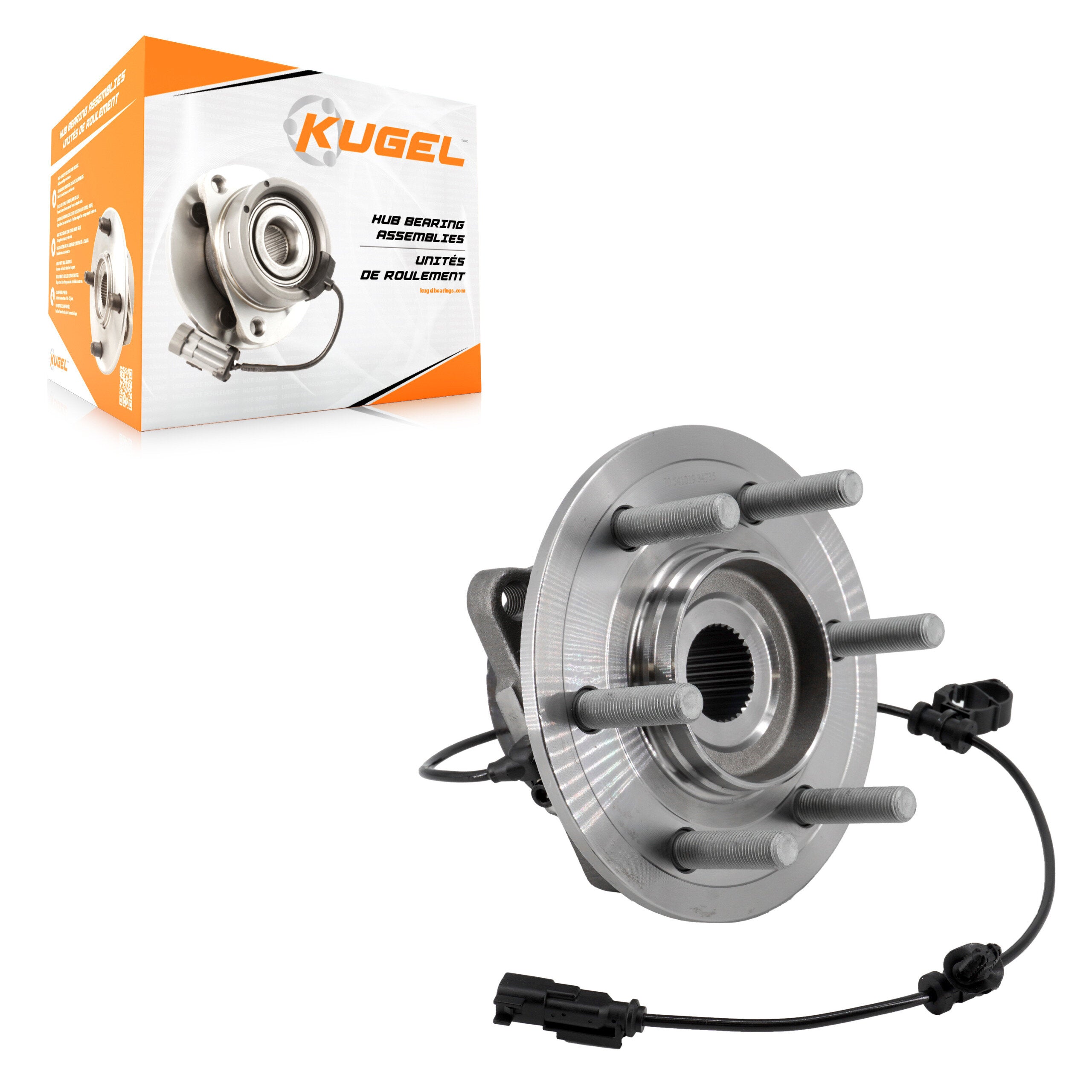 Kugel 70-541019 Wheel Bearing and Hub Assembly for 2018-2022 Ford Expedition, Lincoln Navigator - Rear