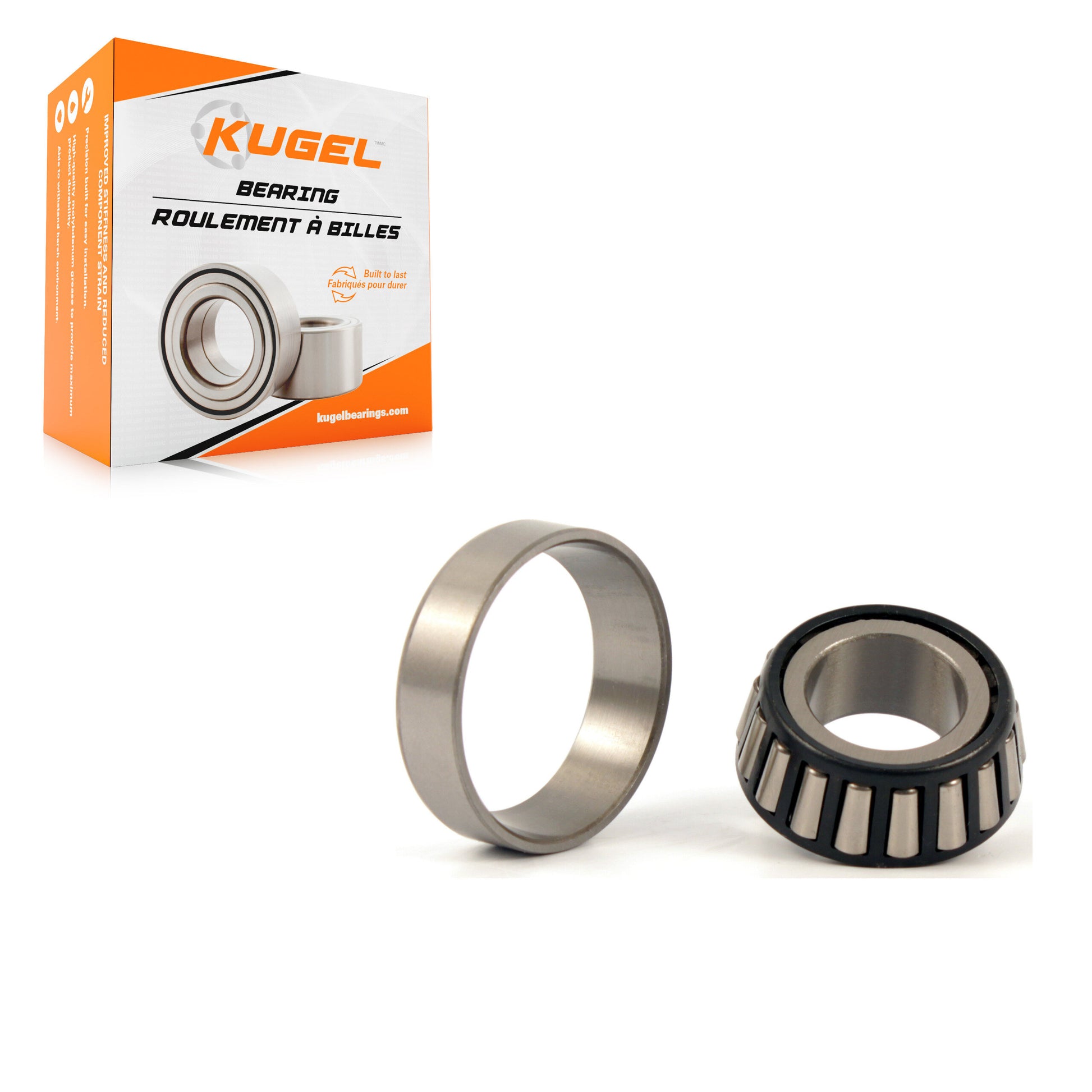 Kugel 70-A12 Wheel Bearing and Race Set for 1980-2020 Mercedes-Benz SLC300, Mercedes-Benz SLC43 AMG, Mercedes-Benz C350e - Front Outer, Front Lower, Rear Outer