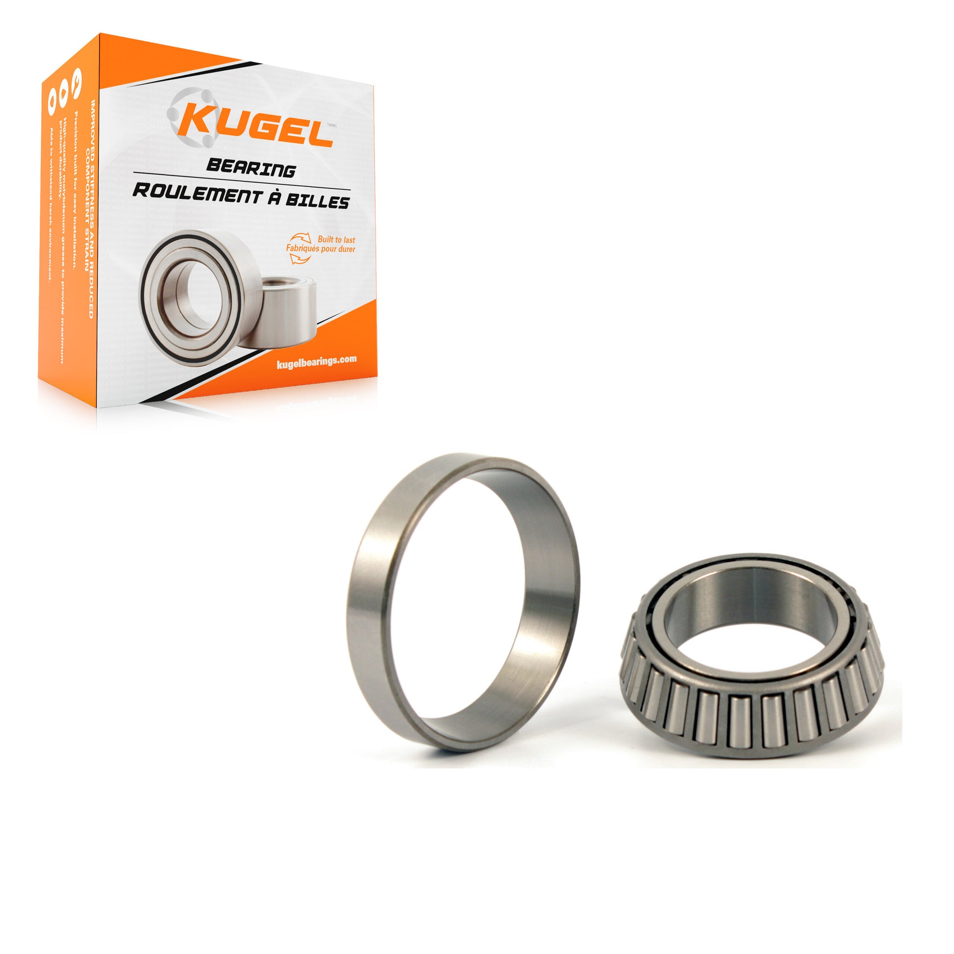 Kugel 70-A17 Wheel Bearing and Race Set for 1980-2020 Mercedes-Benz SLC300, Mercedes-Benz C350e, Mercedes-Benz SLK300 - Front Inner, Rear, Rear Inner