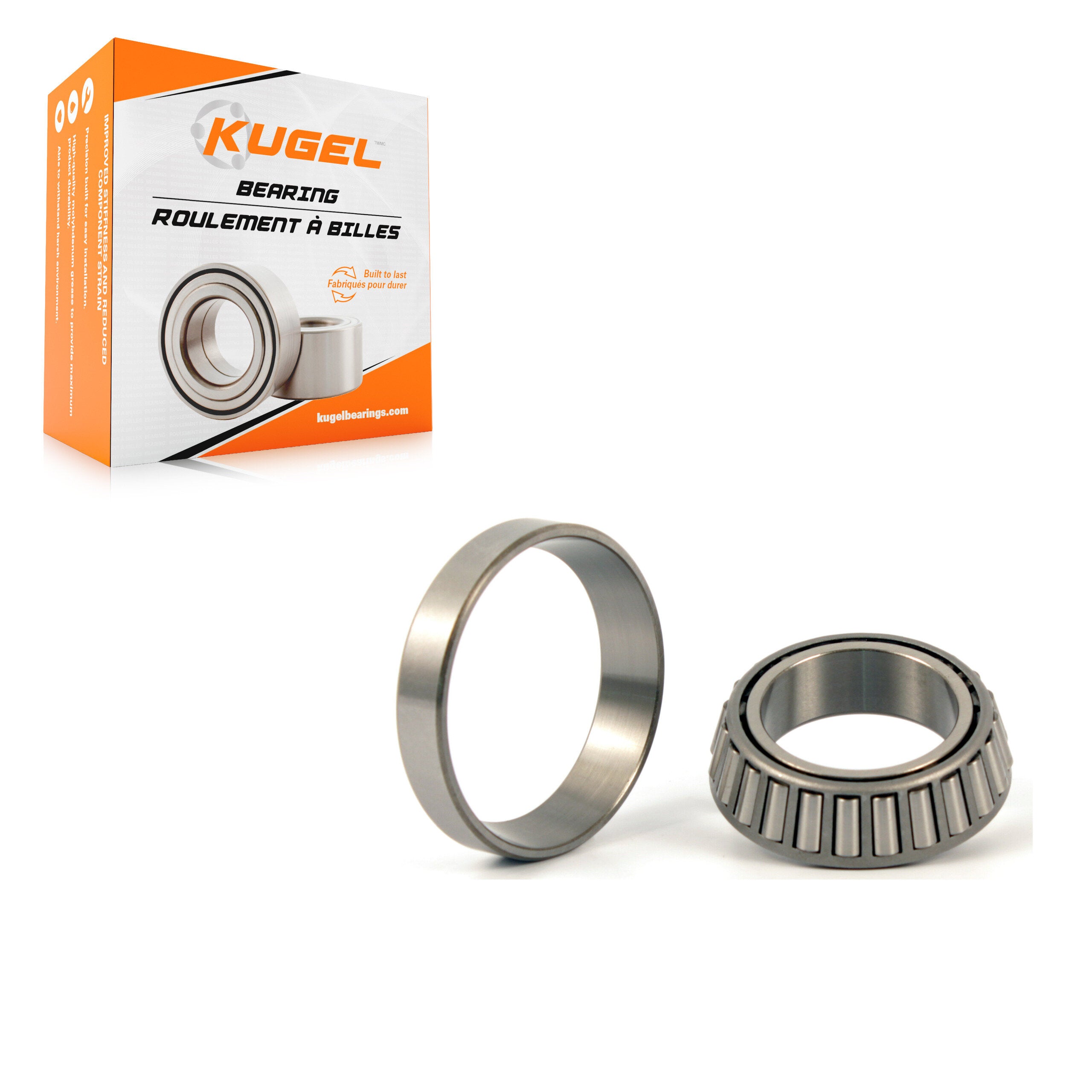 Kugel 70-A17 Wheel Bearing and Race Set for 1980-2020 Mercedes-Benz SLC300, Mercedes-Benz C350e, Mercedes-Benz SLK300 - Front Inner, Rear, Rear Inner