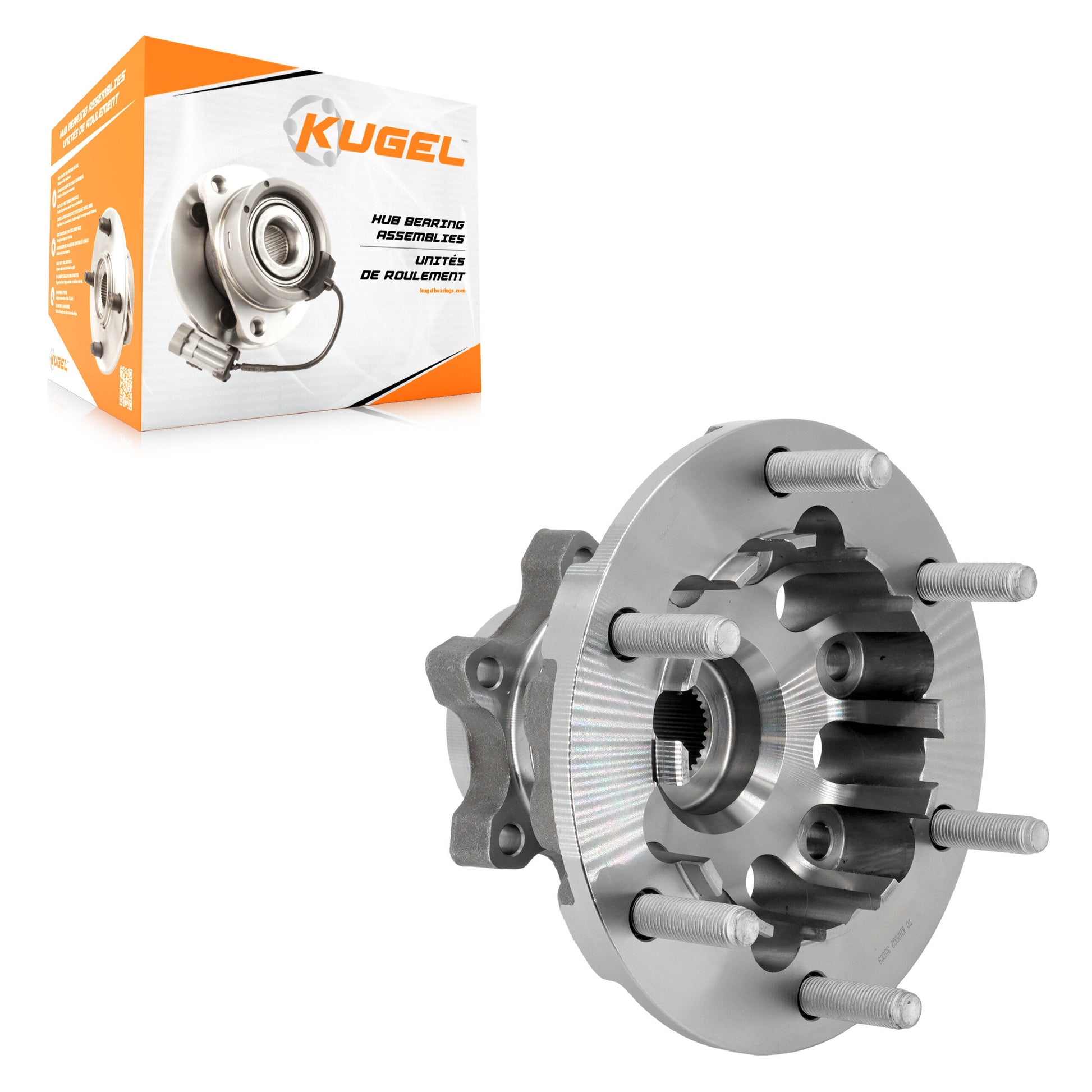 Kugel 70-KH2002 Wheel Bearing and Hub Assembly for 2020-2023 Ford Transit-350 HD, Ford Transit-150, Ford Transit-250 - Front
