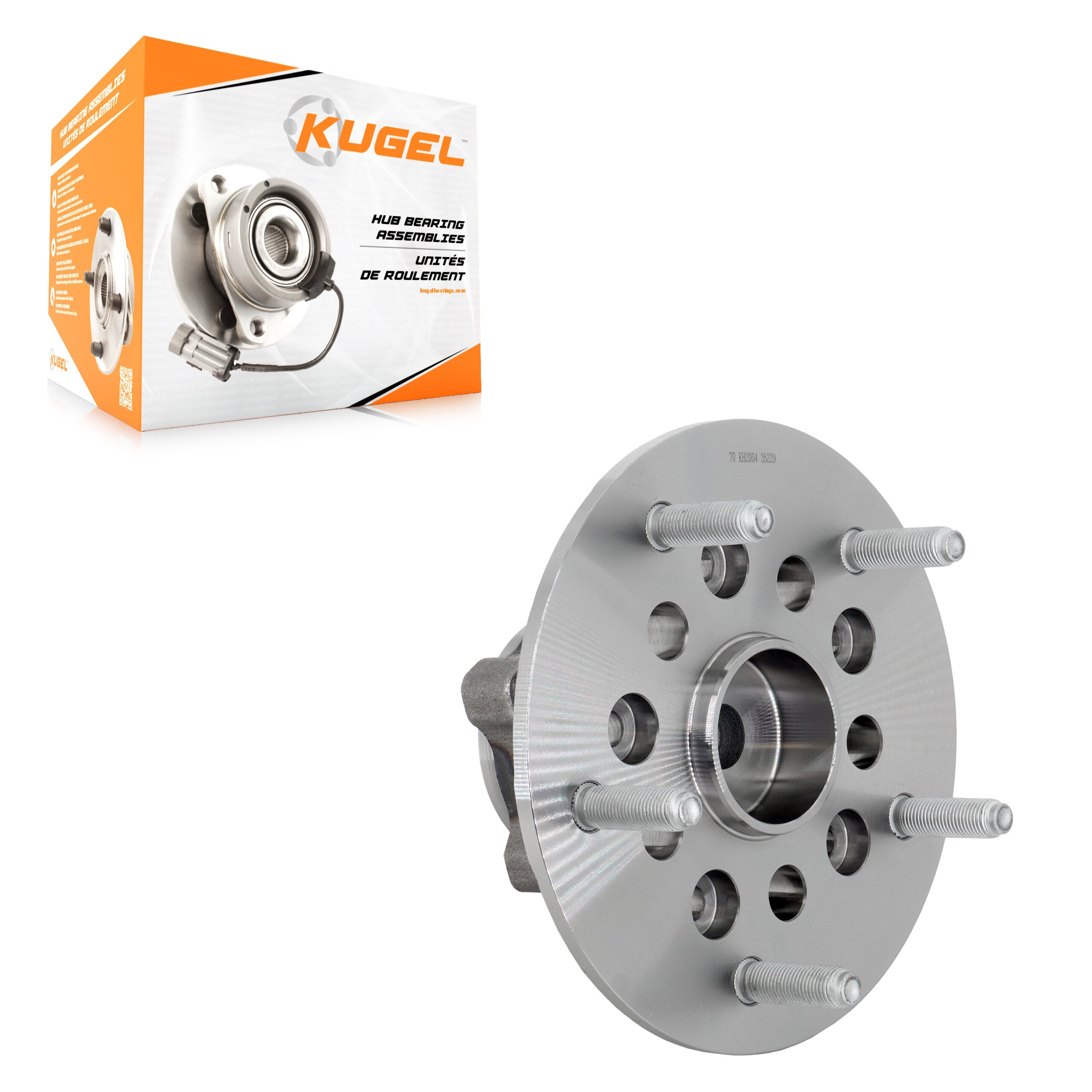 Kugel 70-KH2004 Wheel Bearing and Hub Assembly for 2020-2023 Ford E-Transit, Ford Transit-150, Ford Transit-250 - Front