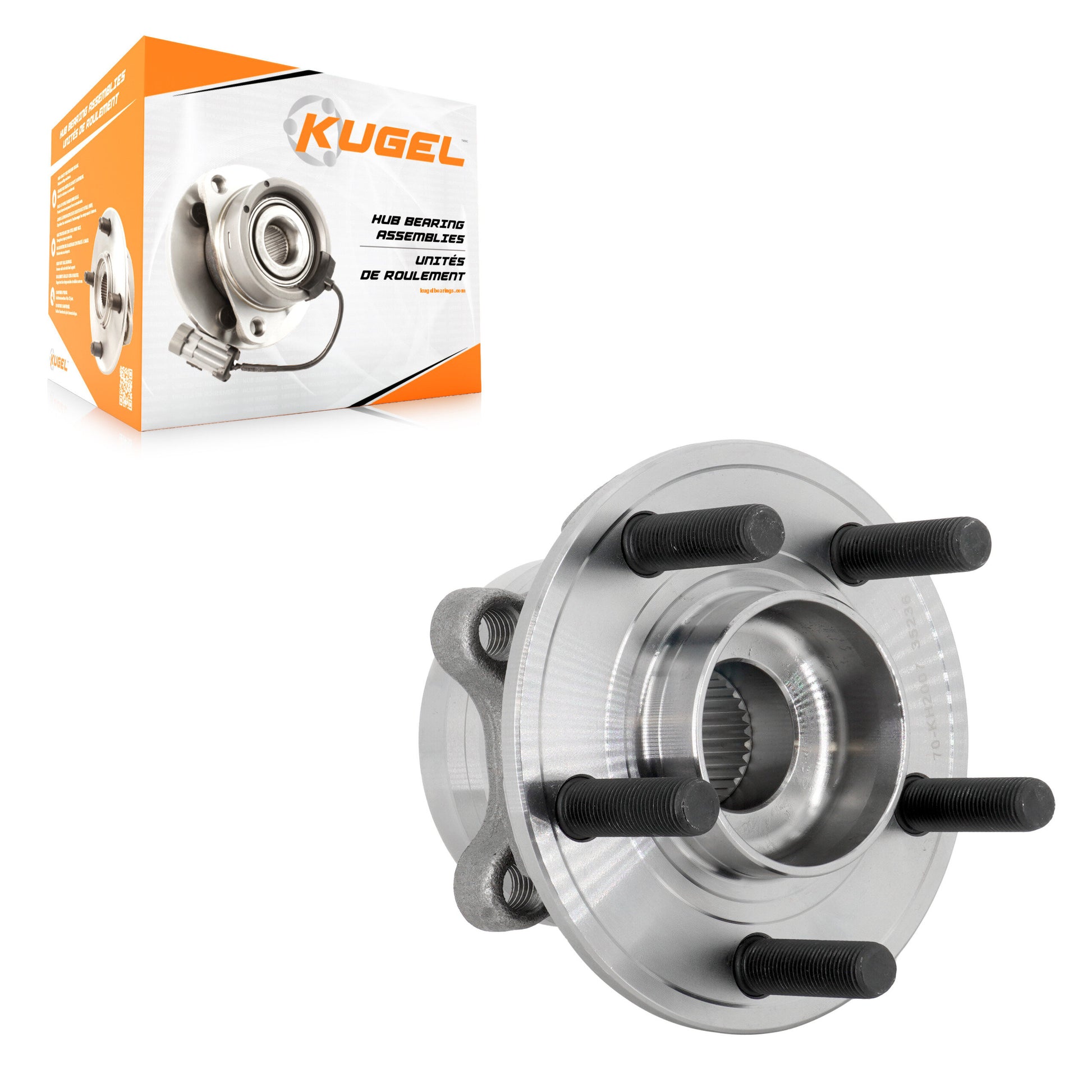 Kugel 70-KH2007 Wheel Bearing and Hub Assembly for 2020-2023 Ford Explorer, Ford Police Interceptor Utility, Lincoln Aviator - Rear
