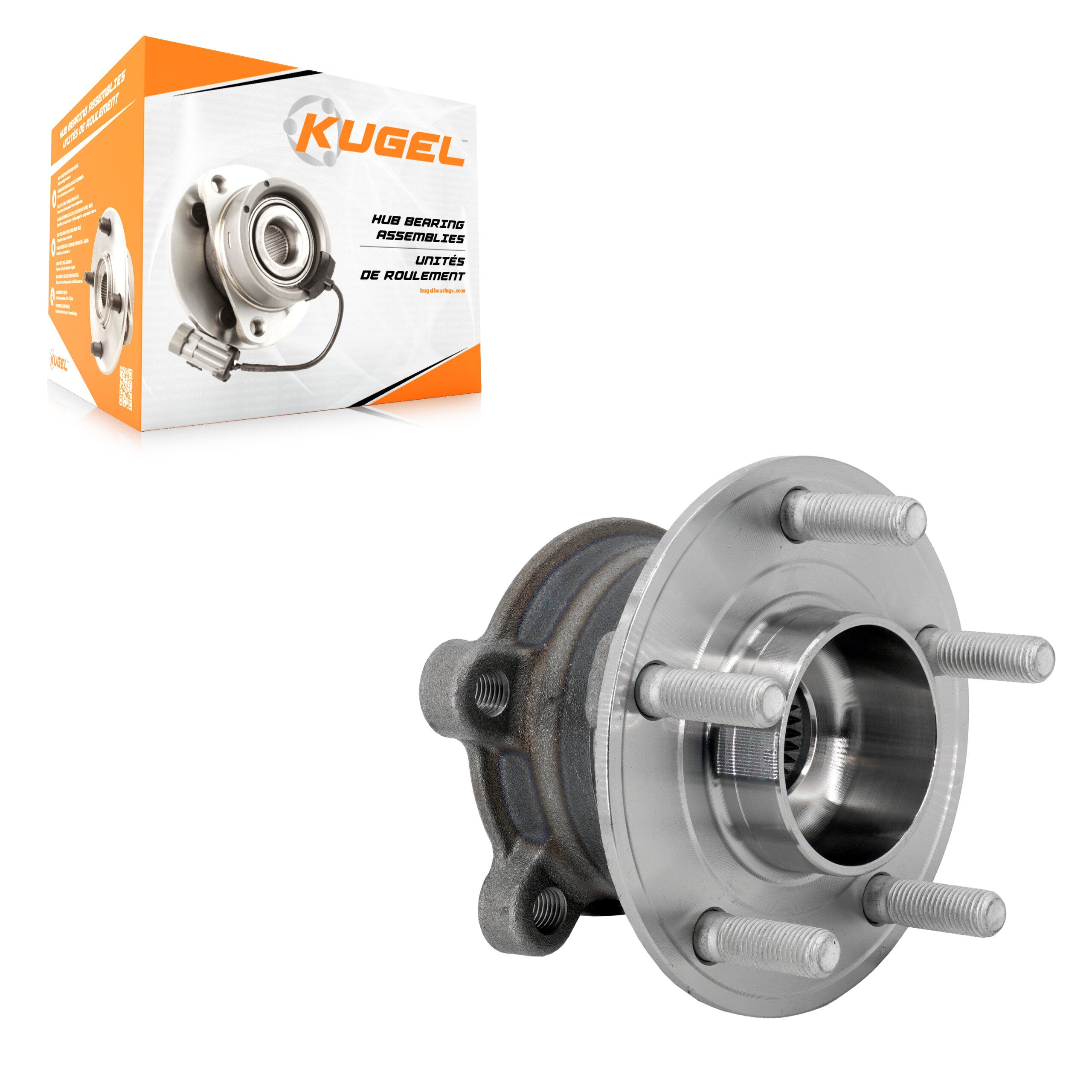 Kugel 70-KH2011 Wheel Bearing and Hub Assembly for 2020-2023 Ford Bronco Sport, Ford Escape, Lincoln Corsair - Rear