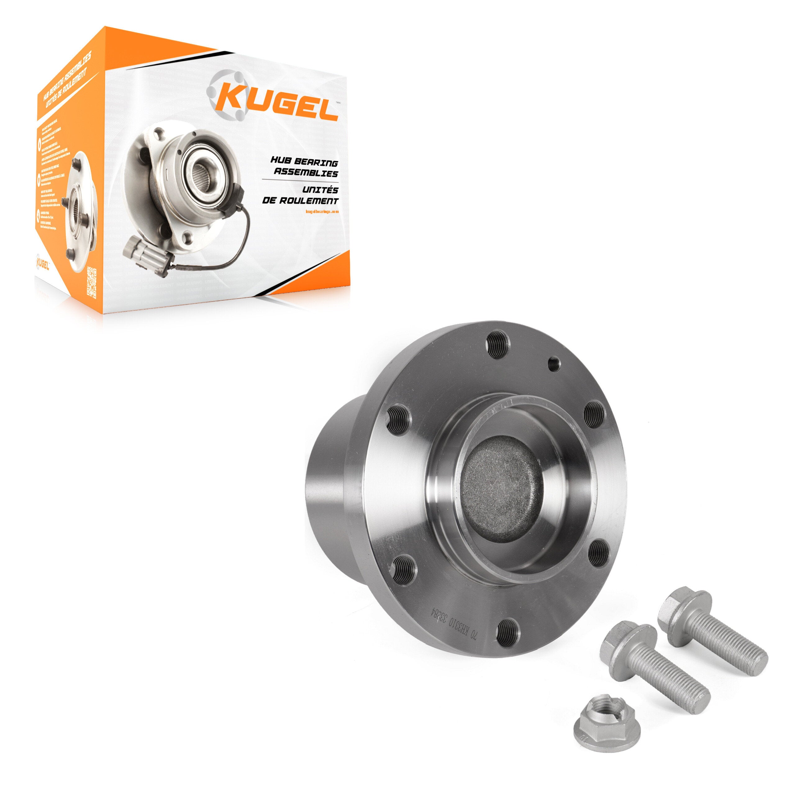 Kugel 70-KH3310 Wheel Bearing and Hub Assembly for 2007-2018 Freightliner Sprinter 3500, Mercedes-Benz Sprinter 2500, Mercedes-Benz Sprinter 3500 - Front